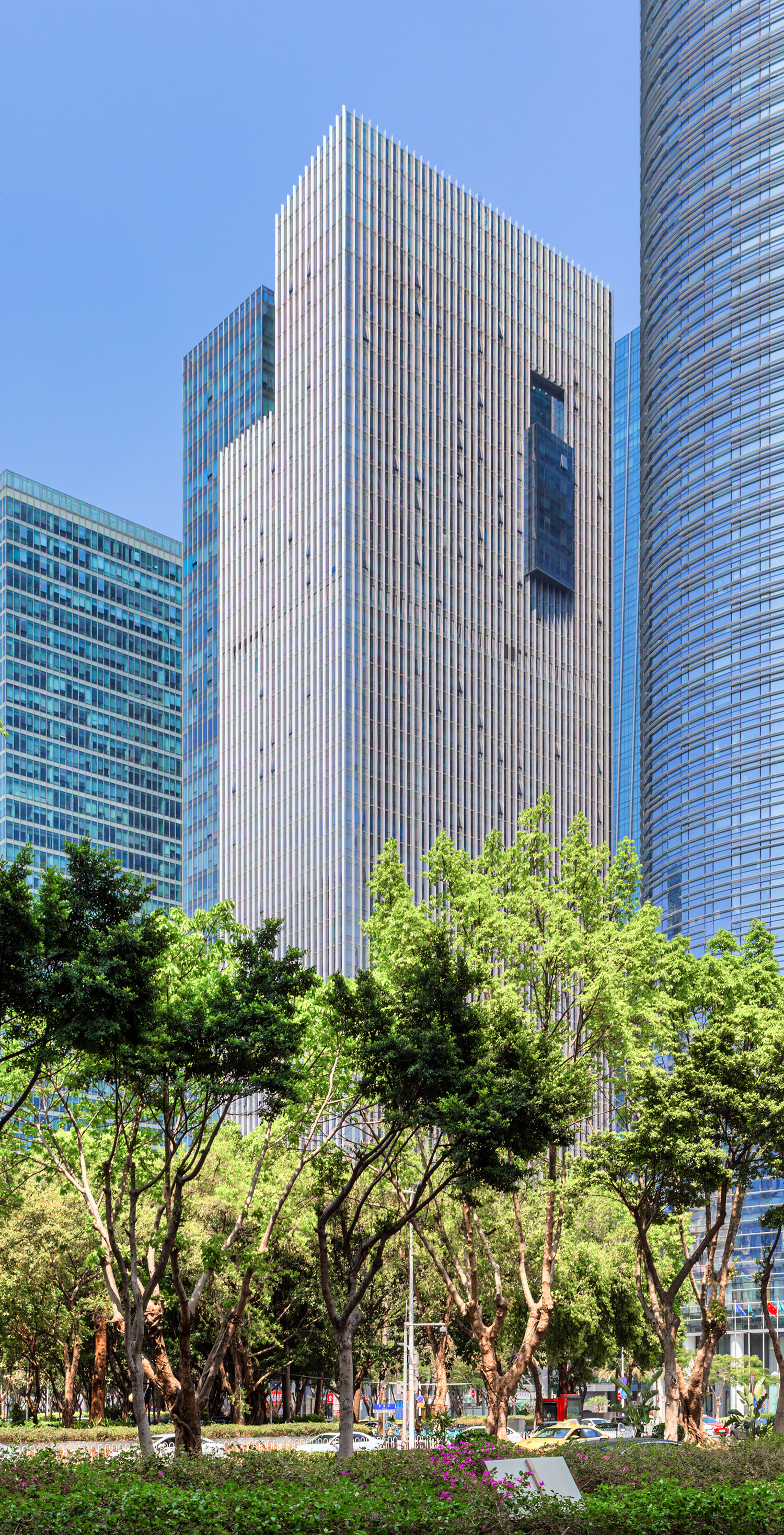 R&F Yingxin Tower, Guangzhou - View from the southwest. © Mathias Beinling