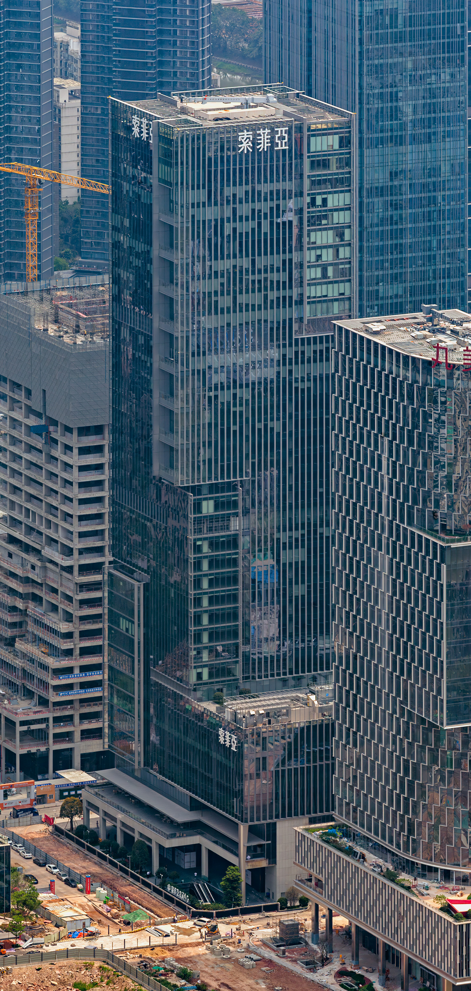 SOGAL Global Development Center, Guangzhou - View from Canton Tower. © Mathias Beinling