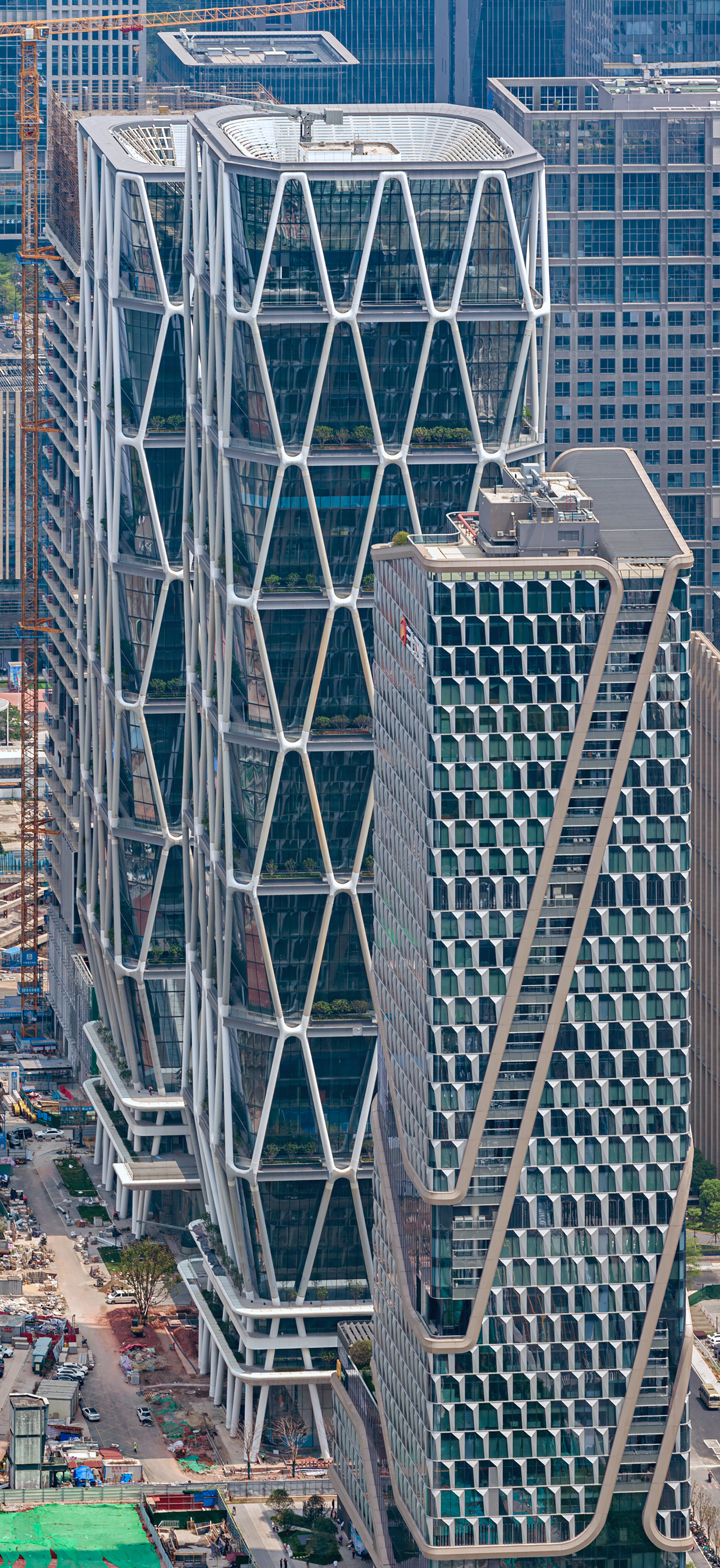 Sany South China Headquarters (West Tower), Guangzhou - View from Canton Tower. © Mathias Beinling