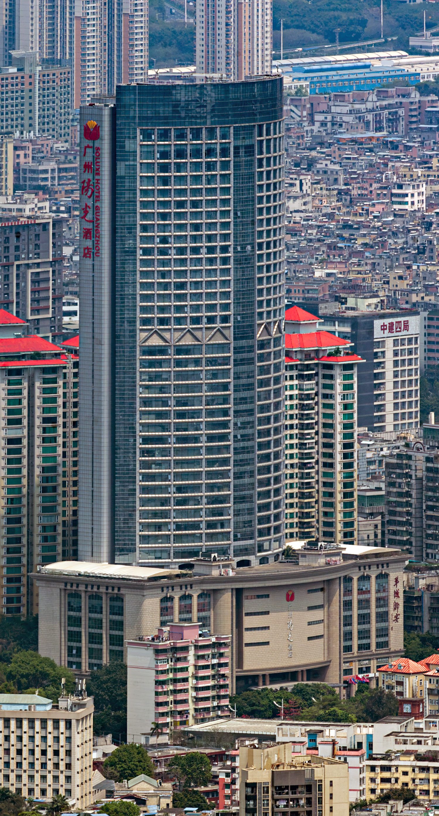 Soluxe Hotel Guangzhou, Guangzhou - View from Canton Tower. © Mathias Beinling