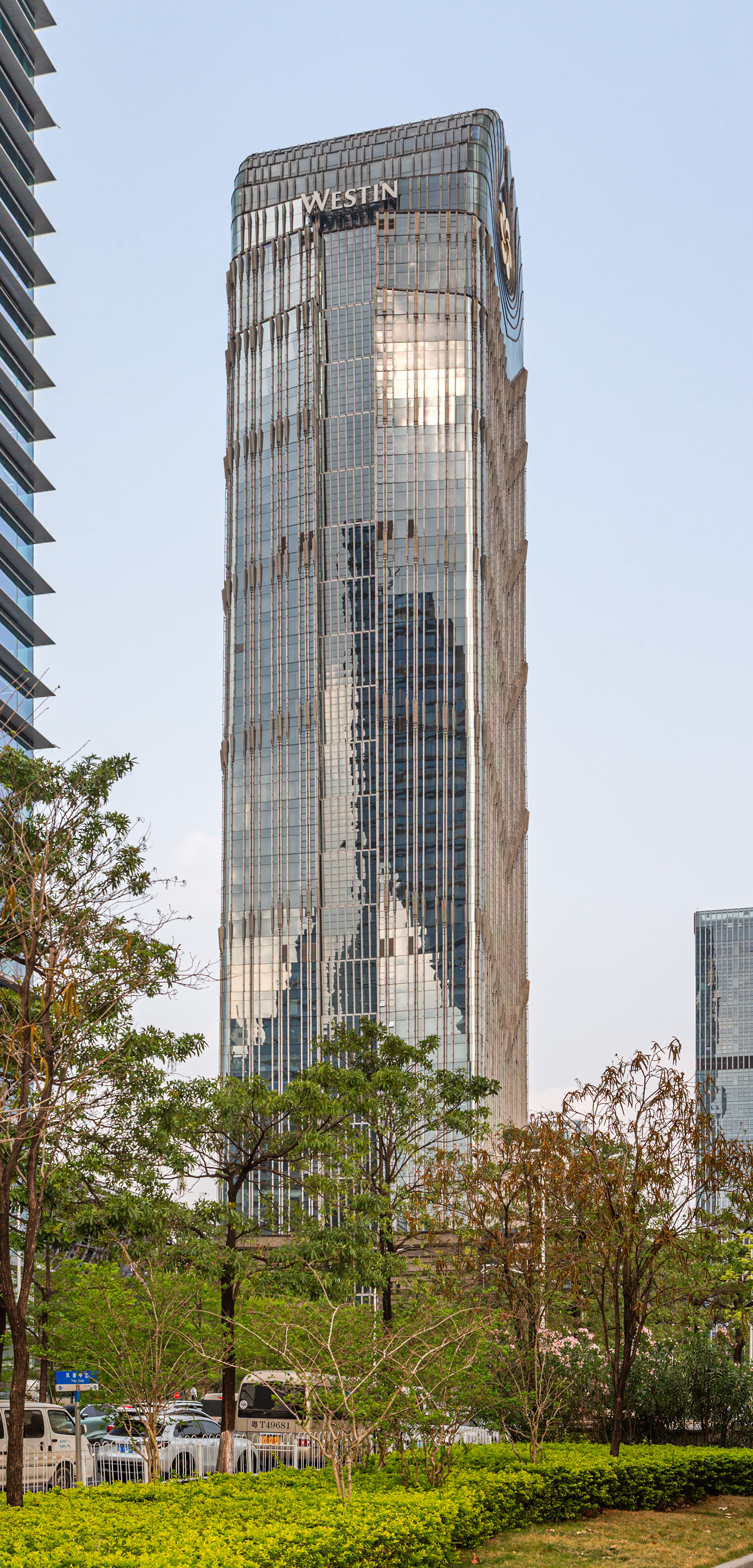 The Westin Pazhou, Guangzhou - View from the west. © Mathias Beinling