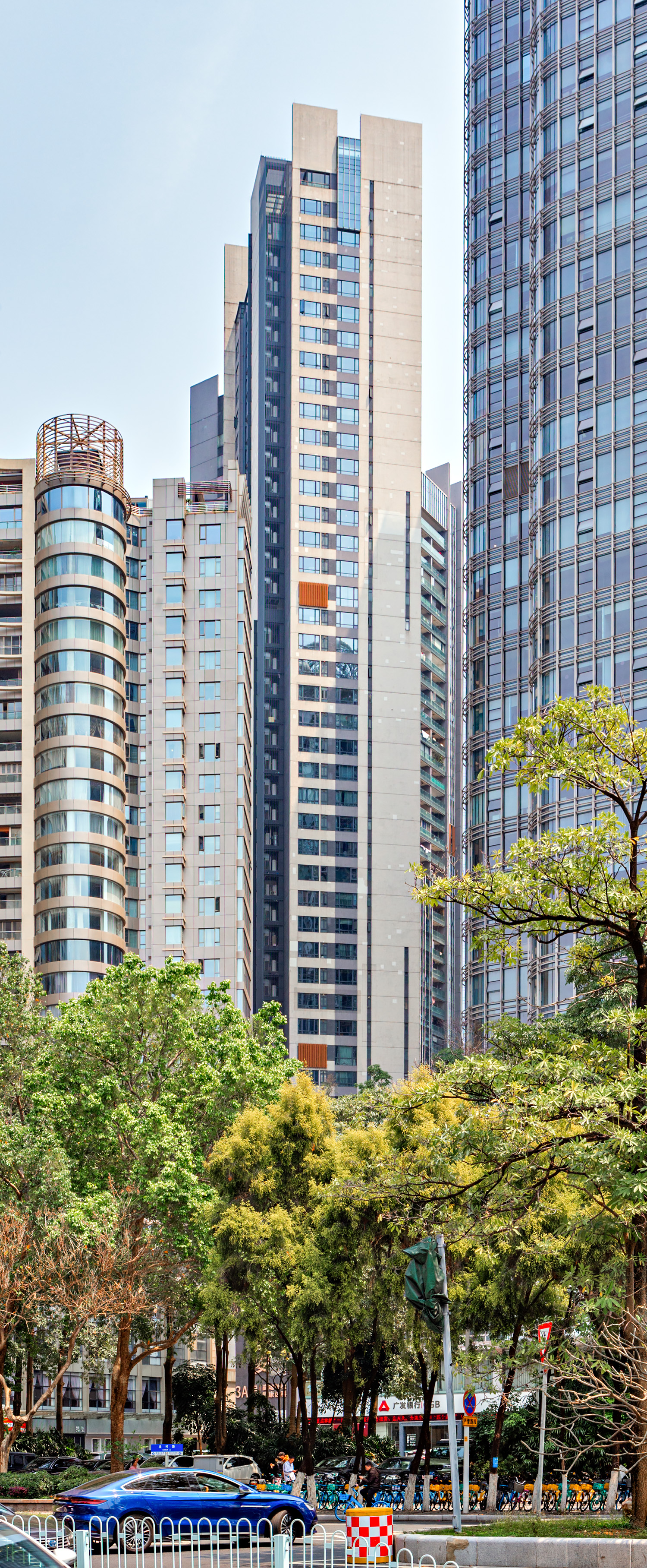 The Riviera A3, Guangzhou - View from the west. © Mathias Beinling