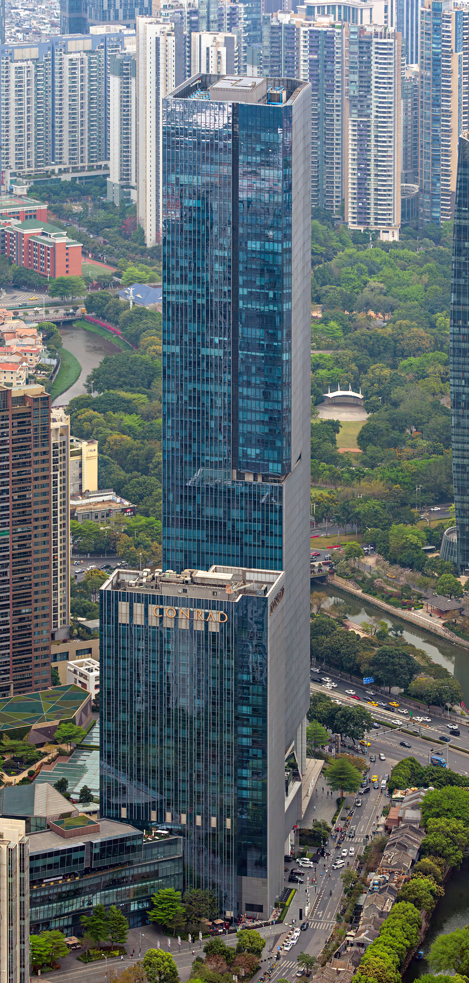 Tianhui Plaza Tower C3, Guangzhou - View from Canton Tower. © Mathias Beinling