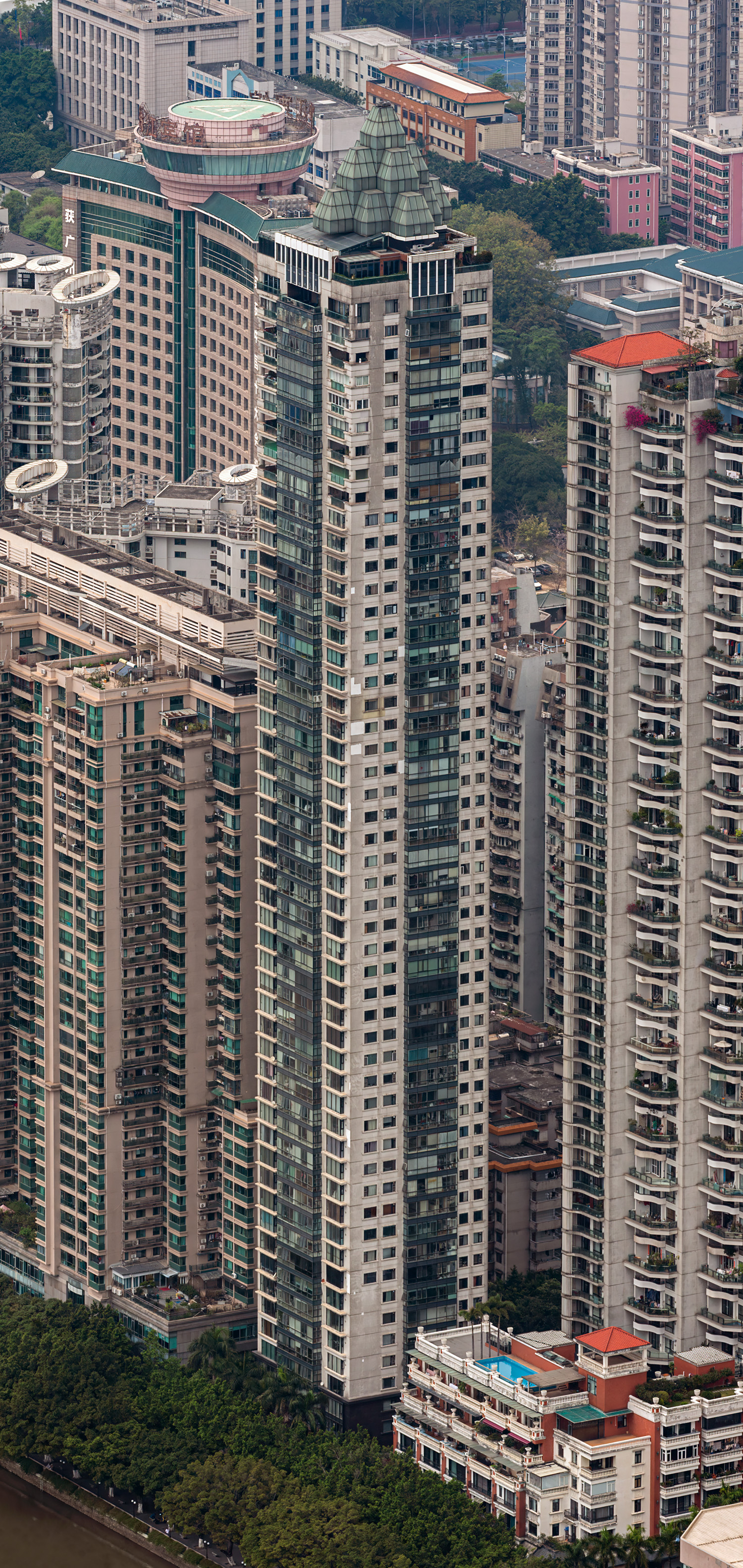 Victory Garden Block C, Guangzhou - View from Canton Tower. © Mathias Beinling