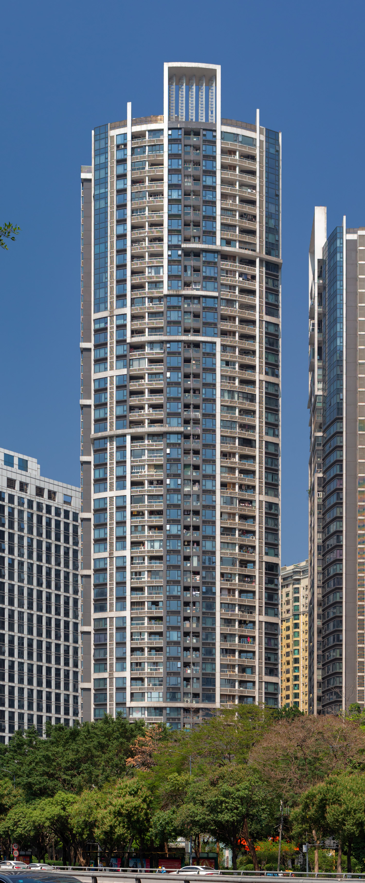 Xinghui Yunjin Tower 1, Guangzhou - View from the southwest. © Mathias Beinling