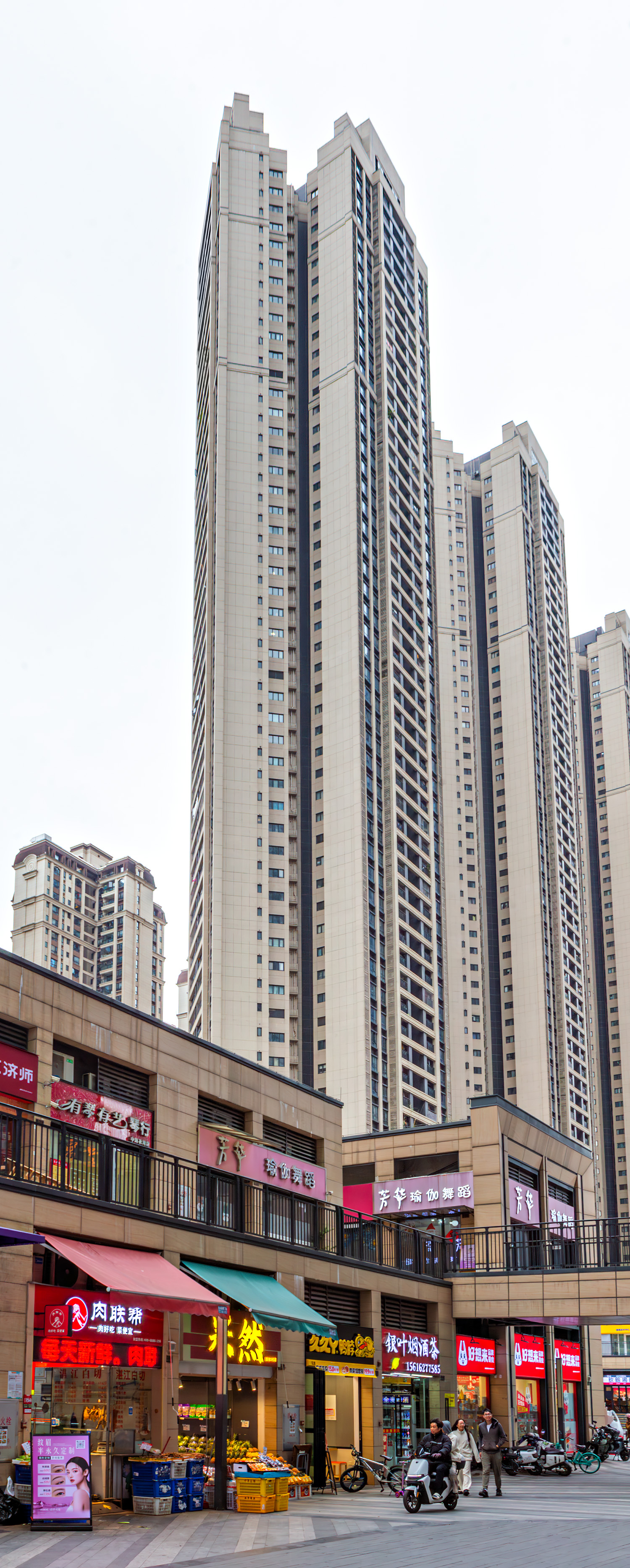 Zhonghai Huawan Apartments Tower C8, Guangzhou - View from the northeast. © Mathias Beinling