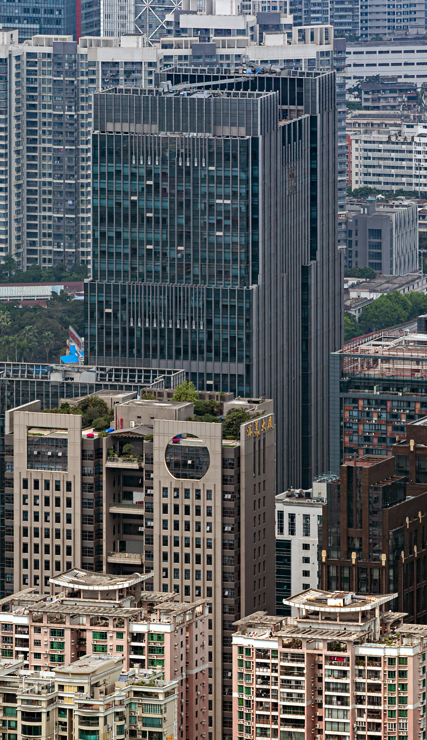 Zhukong International Center, Guangzhou - View from Canton Tower. © Mathias Beinling