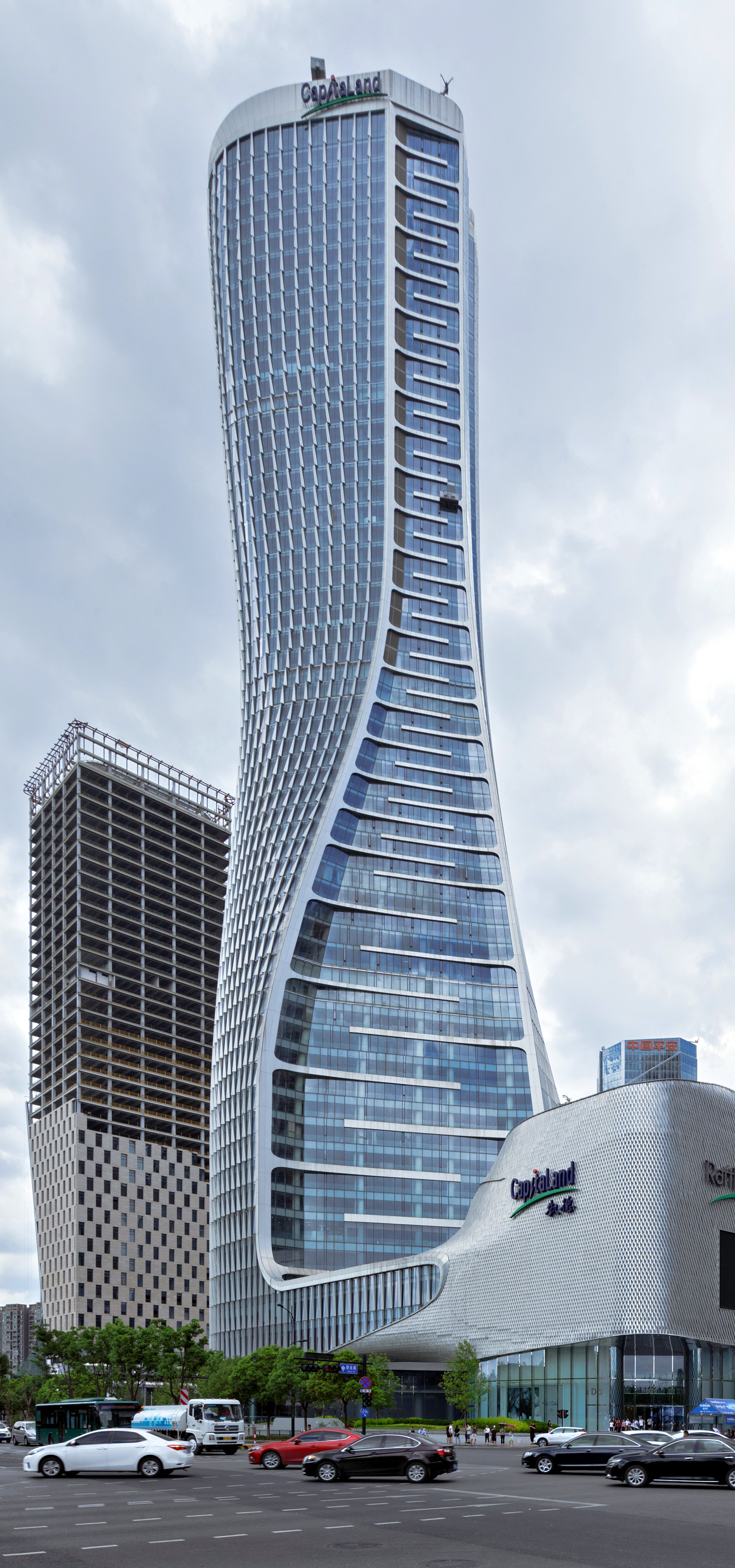 Raffles City Hangzhou Tower 2, Hangzhou - View from the south. © Mathias Beinling