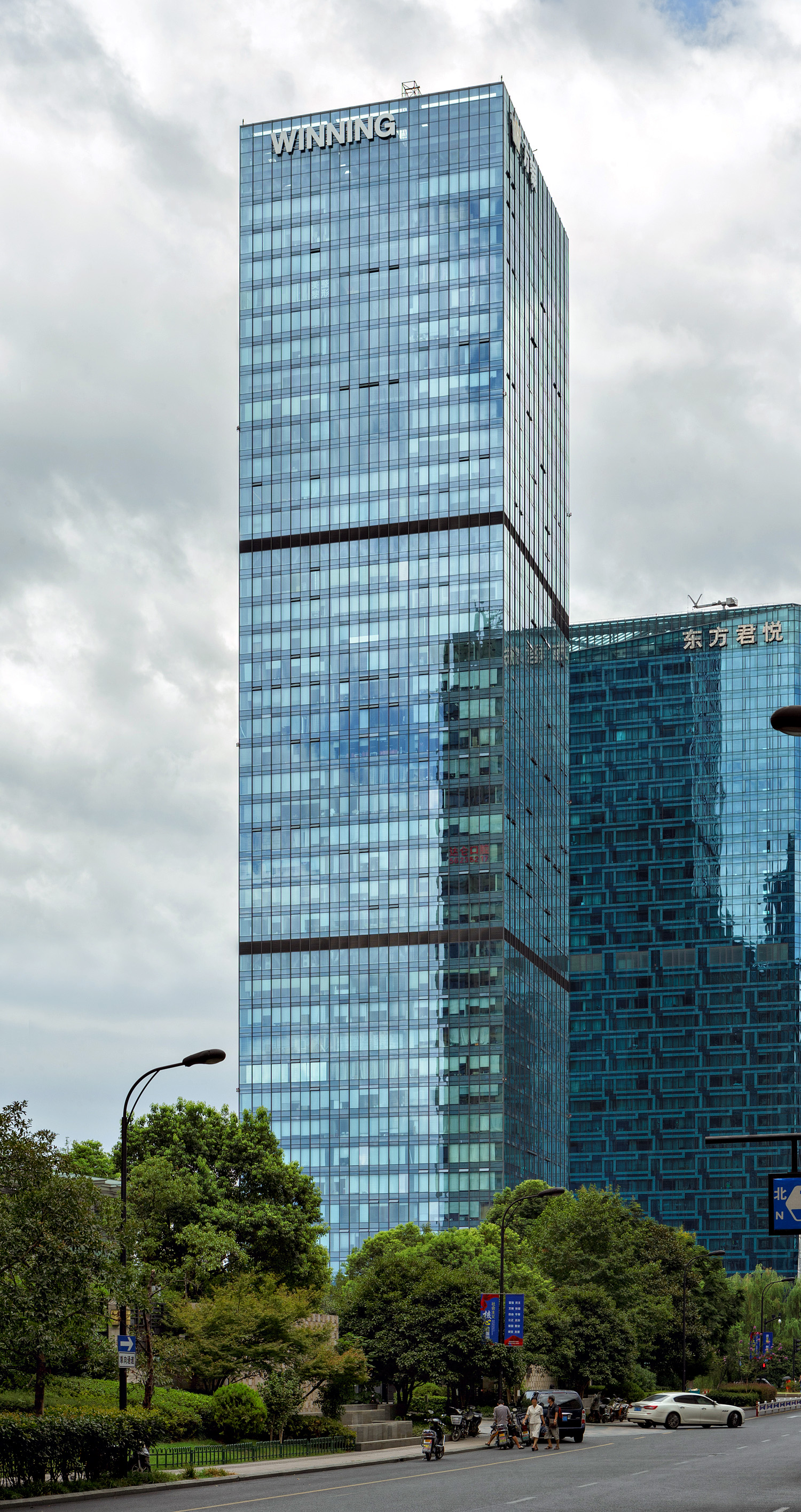 Wanyin International Tower 1, Hangzhou - View from the west. © Mathias Beinling