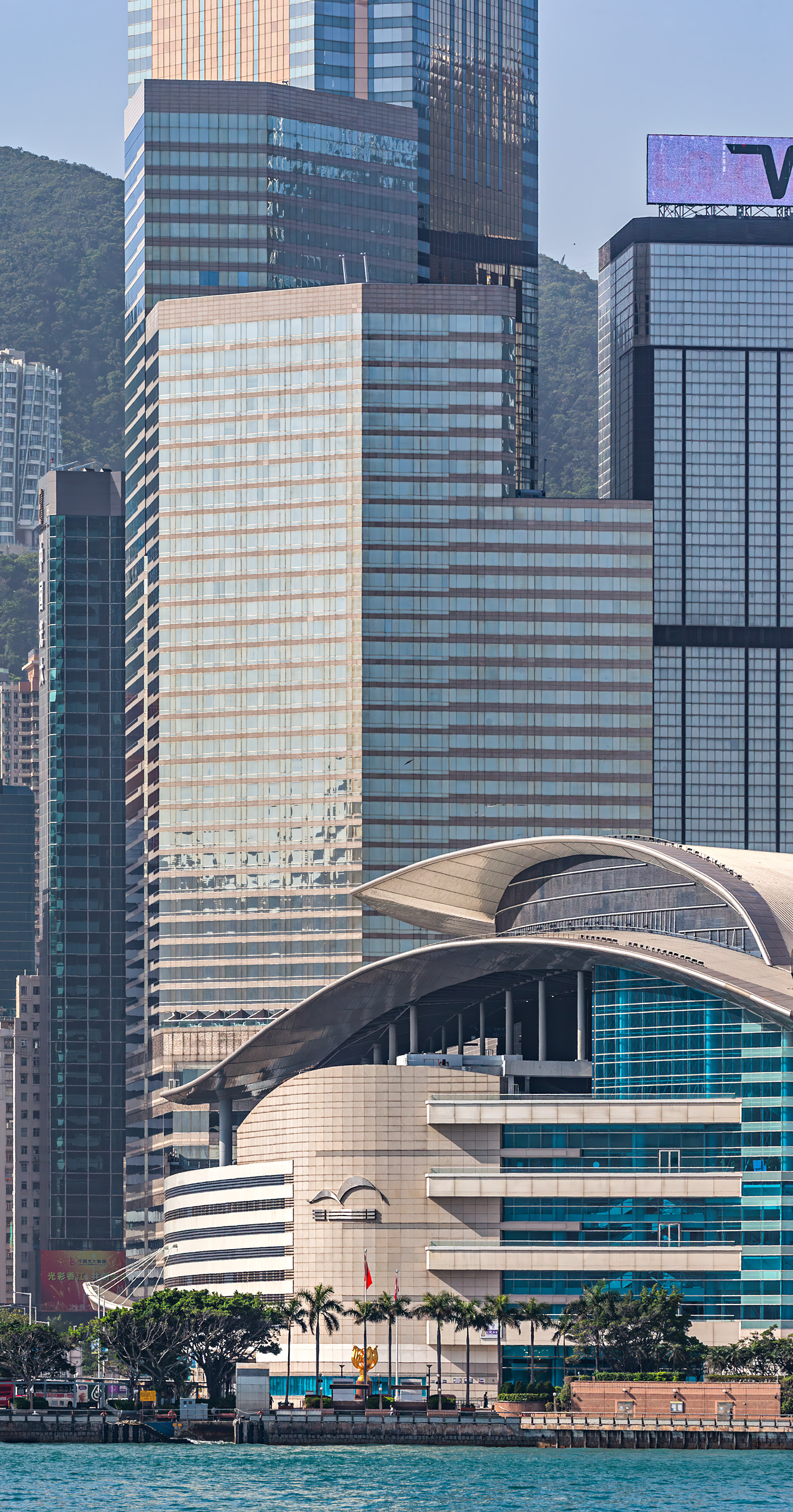 Convention Plaza Office Tower - View from Kowloon