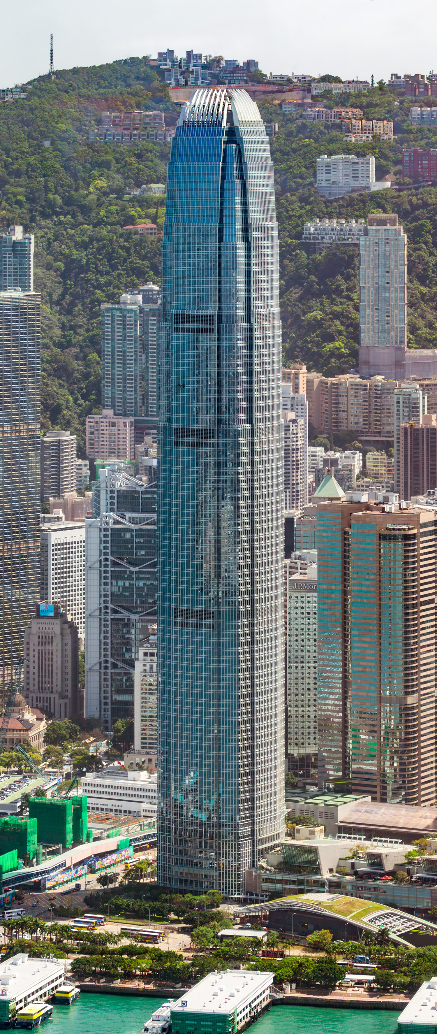 Two International Finance Centre - View from International Commerce Centre