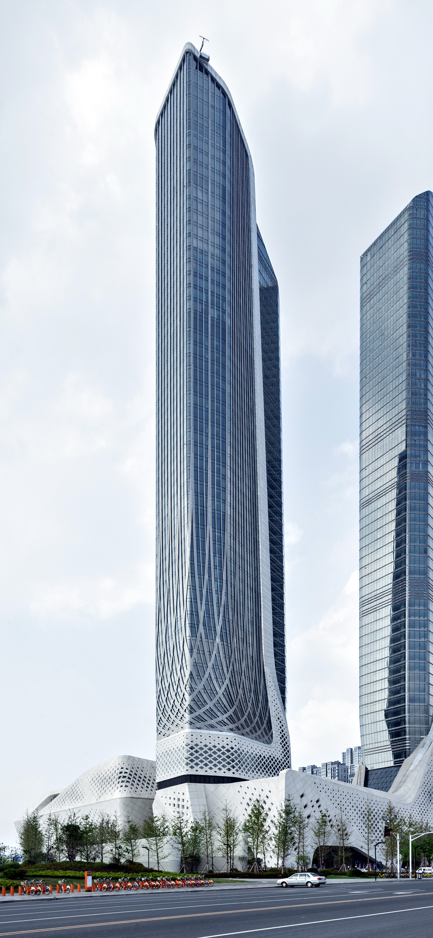 International Youth Cultural Centre Tower 1, Nanjing - View from the south. © Mathias Beinling
