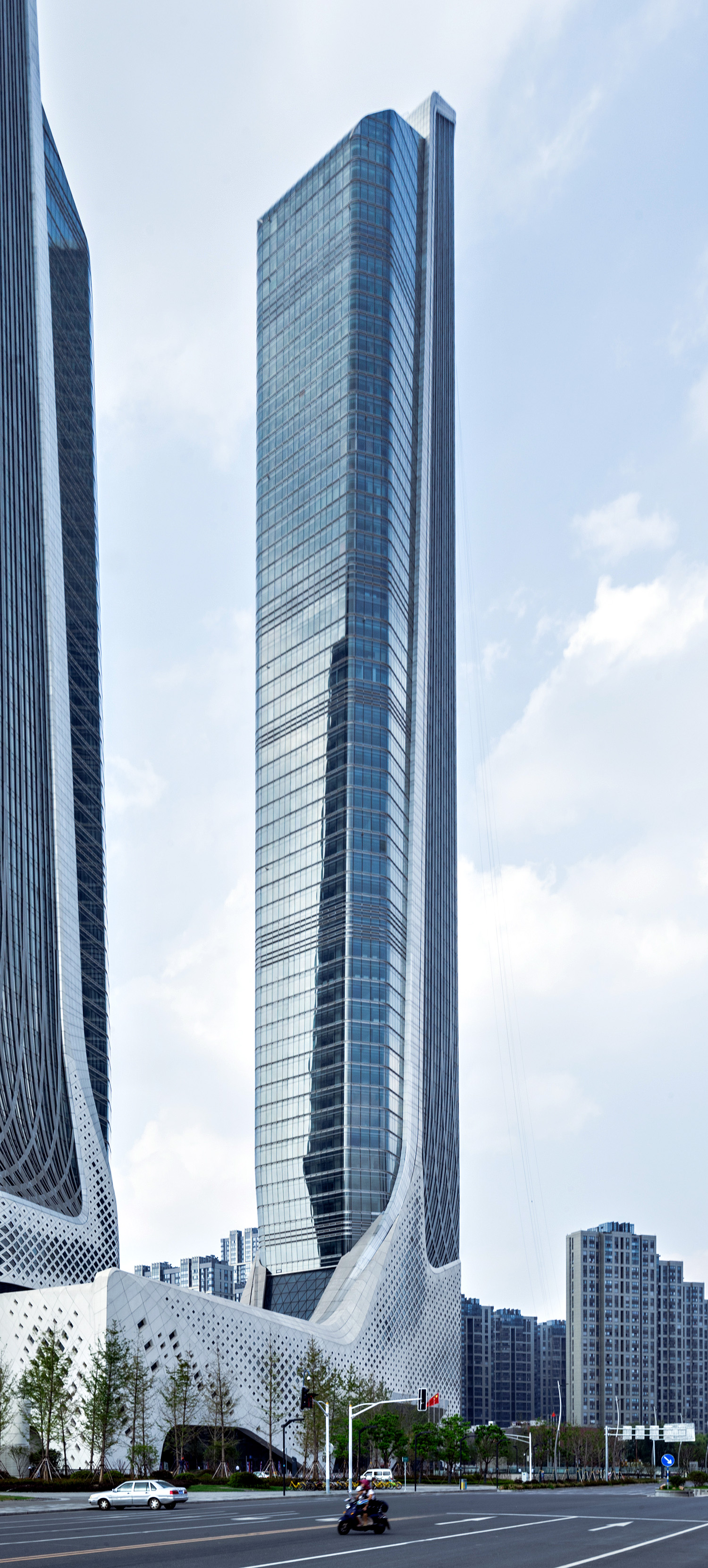 International Youth Cultural Centre Tower 2, Nanjing - View from the south. © Mathias Beinling