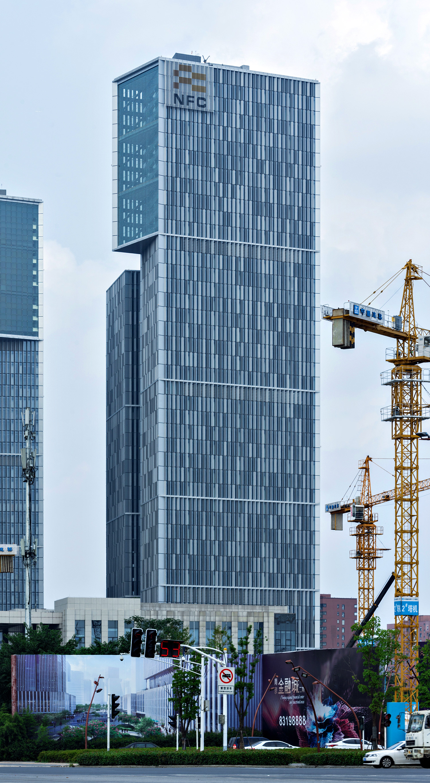 Nanjing Financial City Tower 4, Nanjing - View from the west. © Mathias Beinling