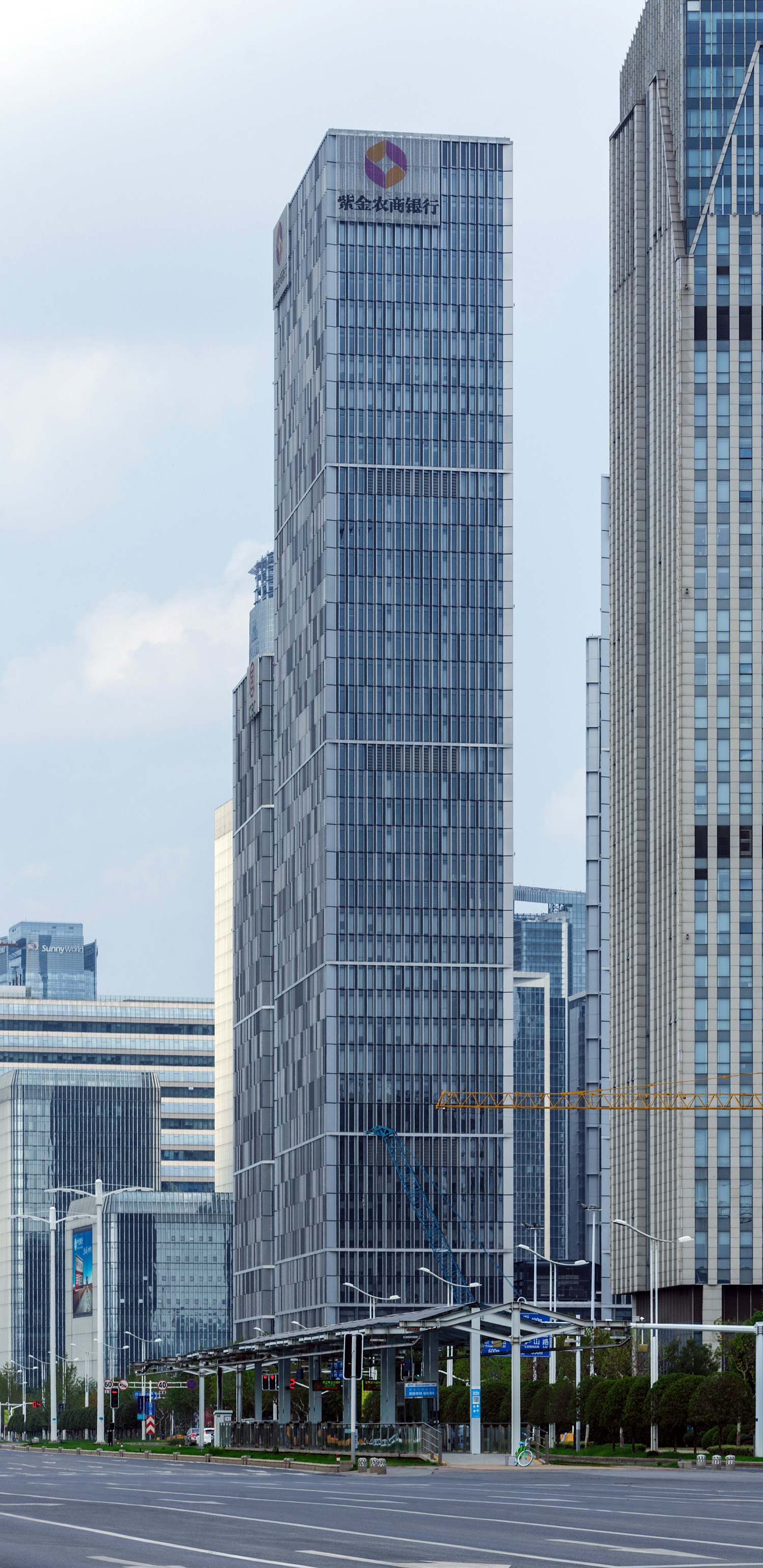 Nanjing Financial City Tower 6, Nanjing - View from the southwest. © Mathias Beinling