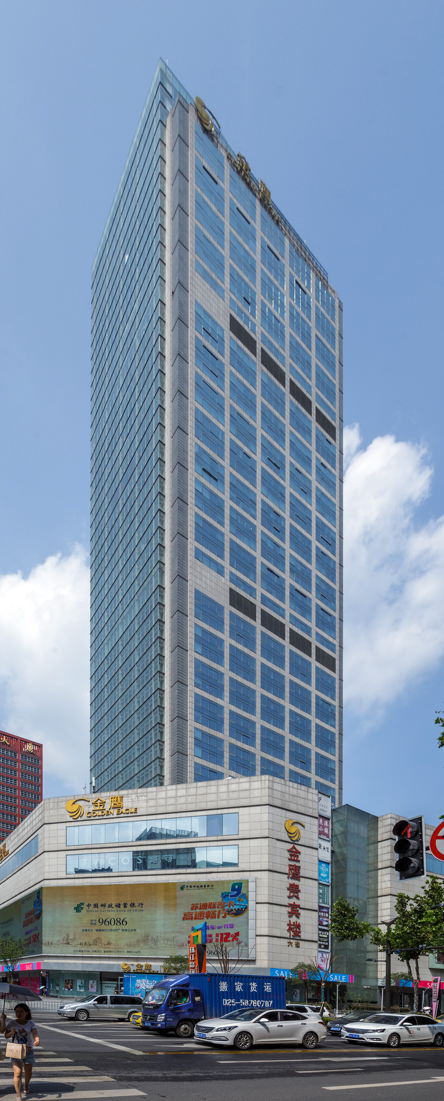 Zhujiang Road Plaza Tower 1, Nanjing - View from the southwest. © Mathias Beinling