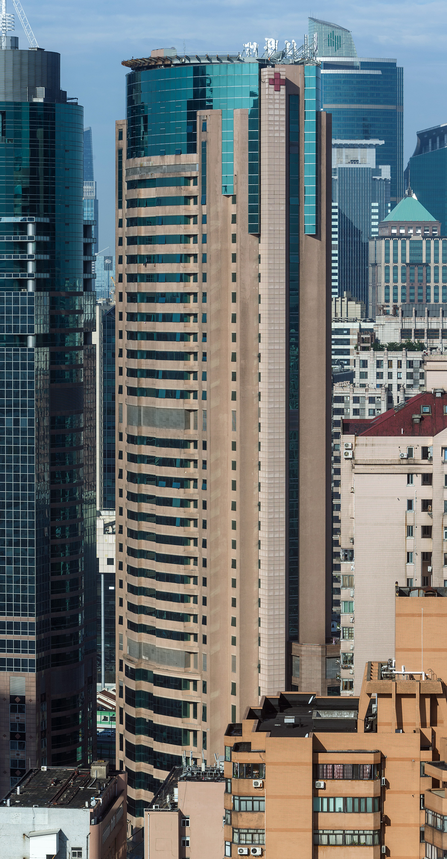Changzheng Hospital, Shanghai - View from Radisson New World Hotel. © Mathias Beinling