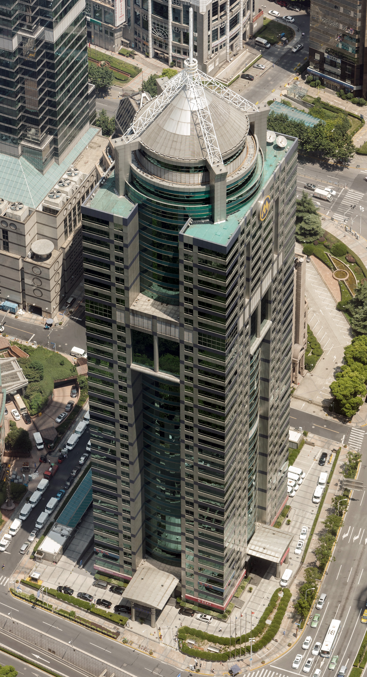 China Merchants Tower, Shanghai - View from Shanghai Tower. © Mathias Beinling