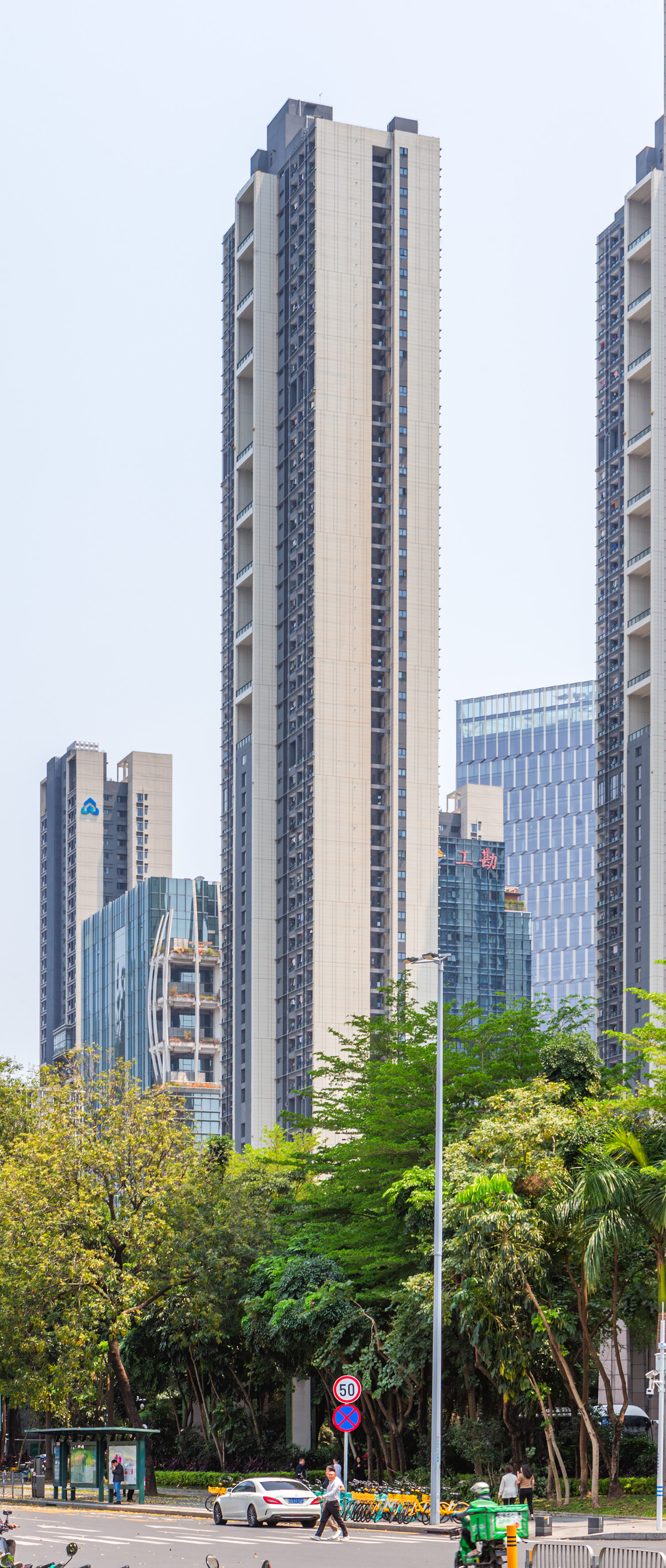 Anju High-Tech Garden North Tower 3, Shenzhen - View from the northwest. © Mathias Beinling