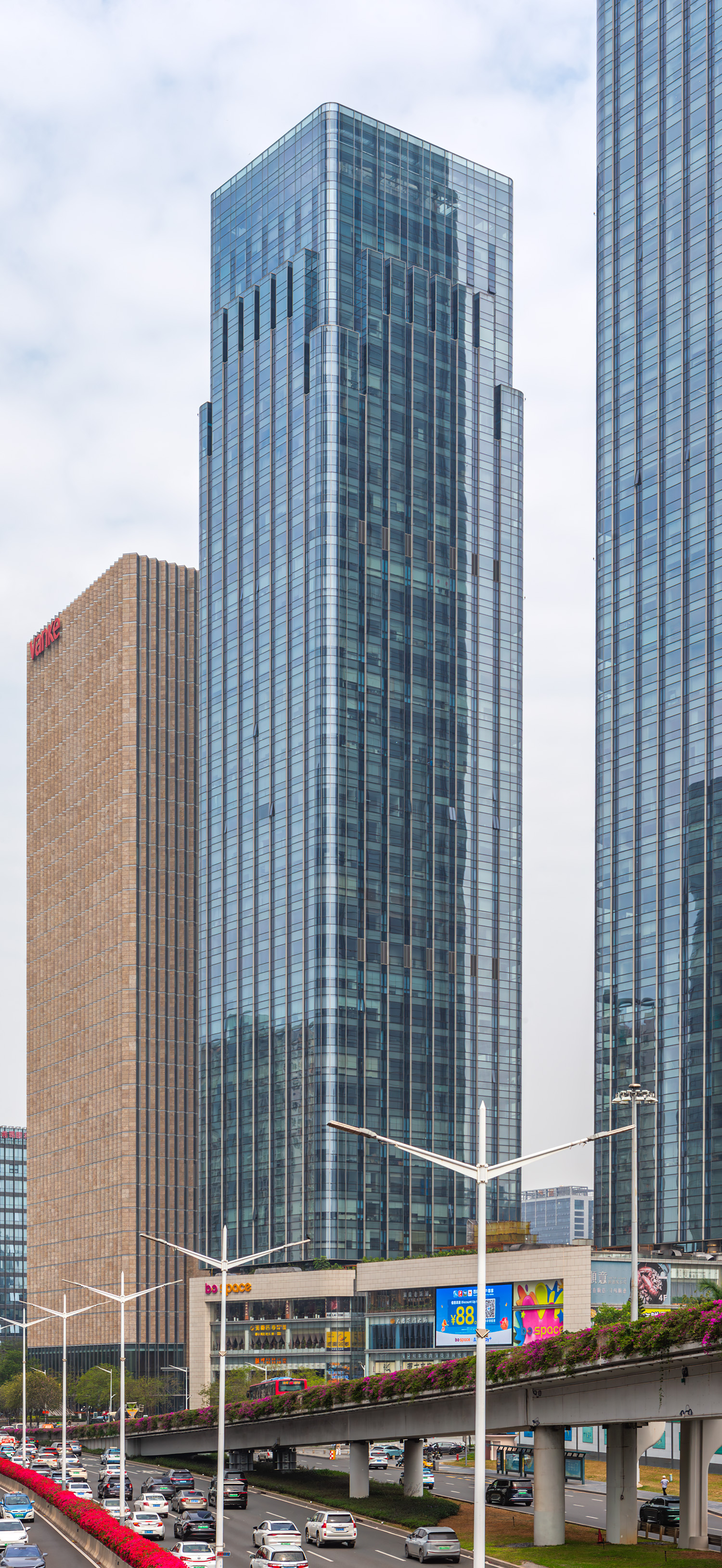 Bojin Business Plaza Tower 2, Shenzhen - View from the southeast. © Mathias Beinling