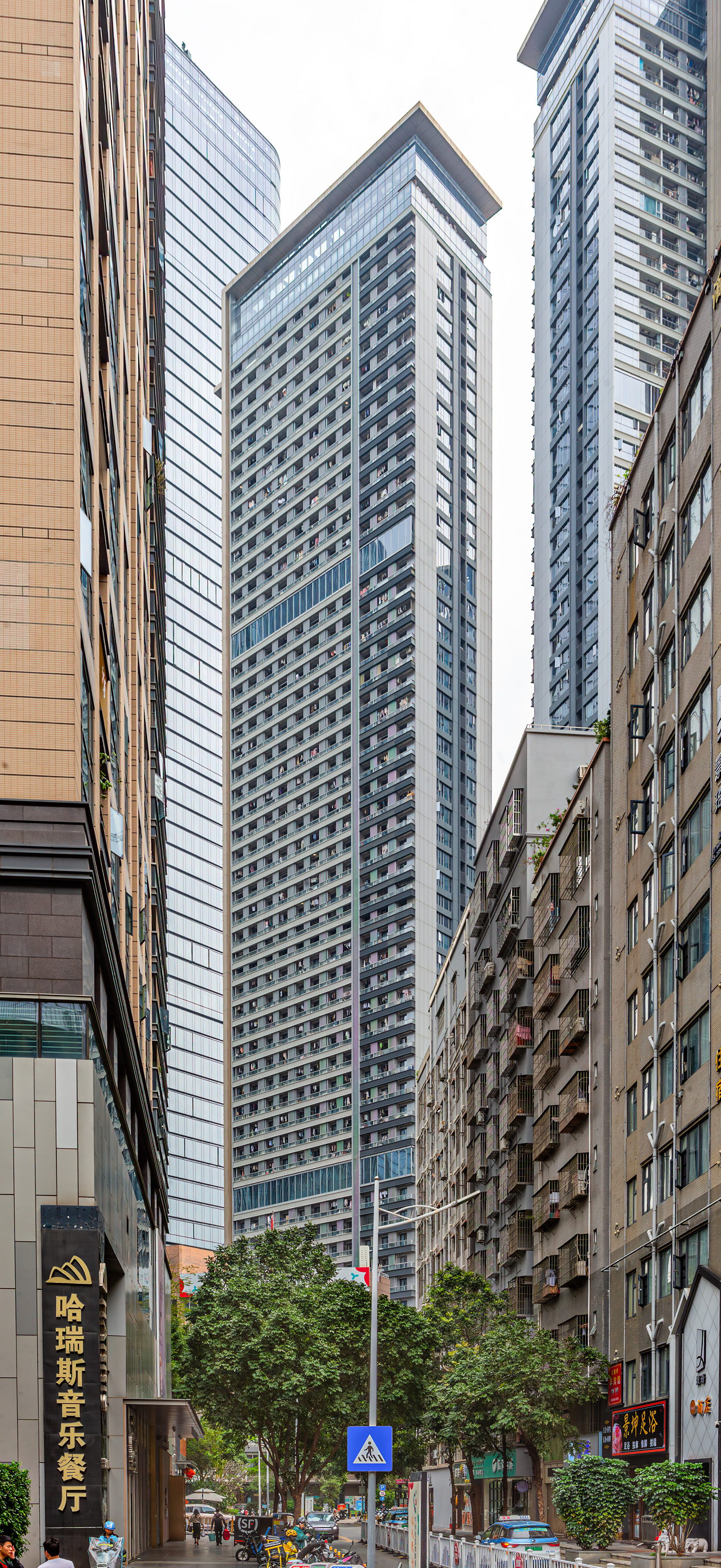 C Future City Phase I Tower 5, Shenzhen - View from the southwest. © Mathias Beinling