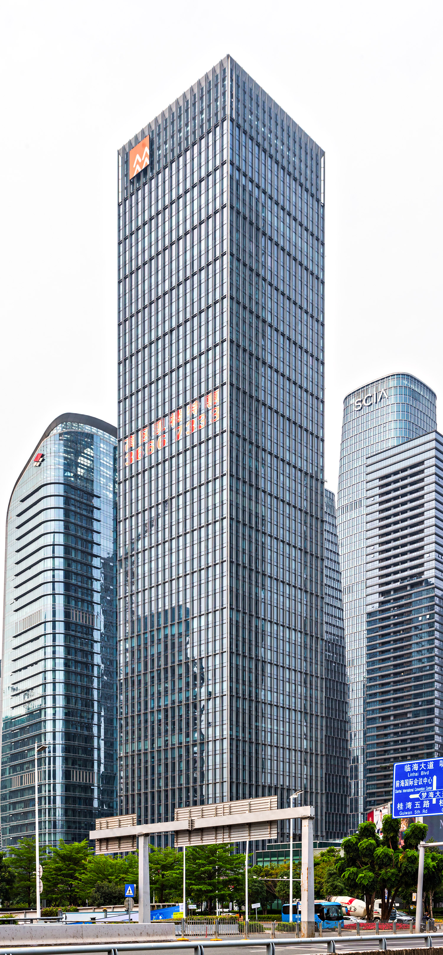 China Resources Qianhai Center Tower 5, Shenzhen - View from the northeast. © Mathias Beinling