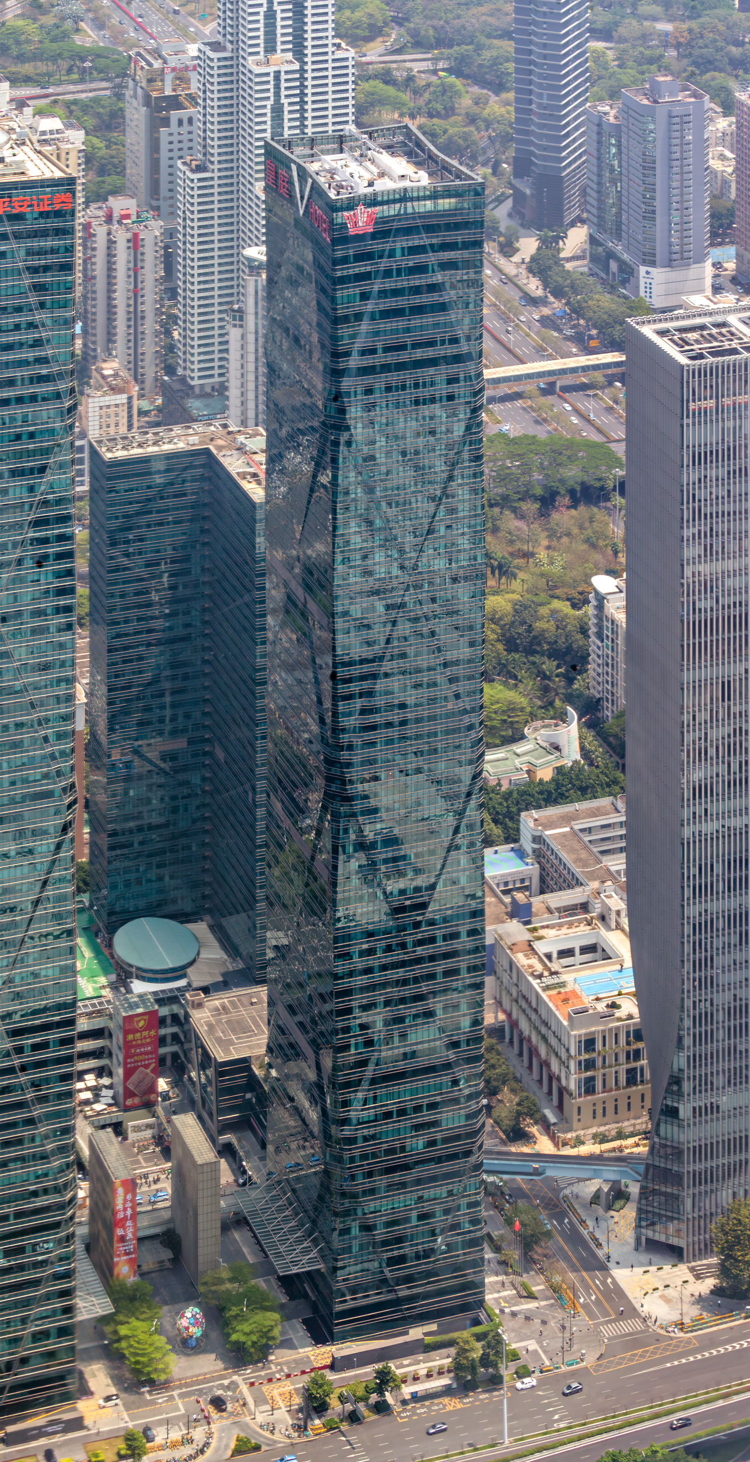 Excellence Century Plaza Tower 2 - View from Ping An Finance Center