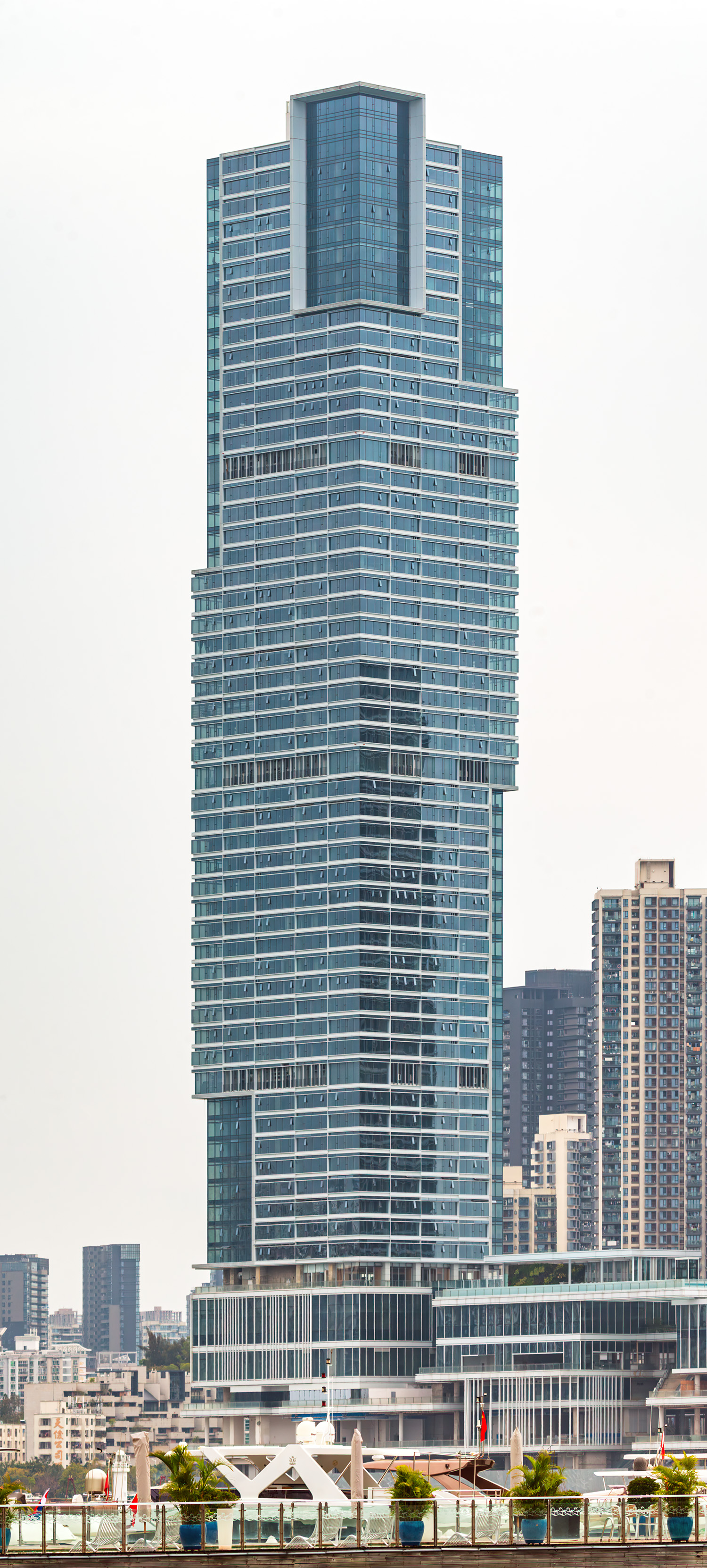 Fishermans Wharf Shekou Tower 1, Shenzhen - View from the southwest. © Mathias Beinling