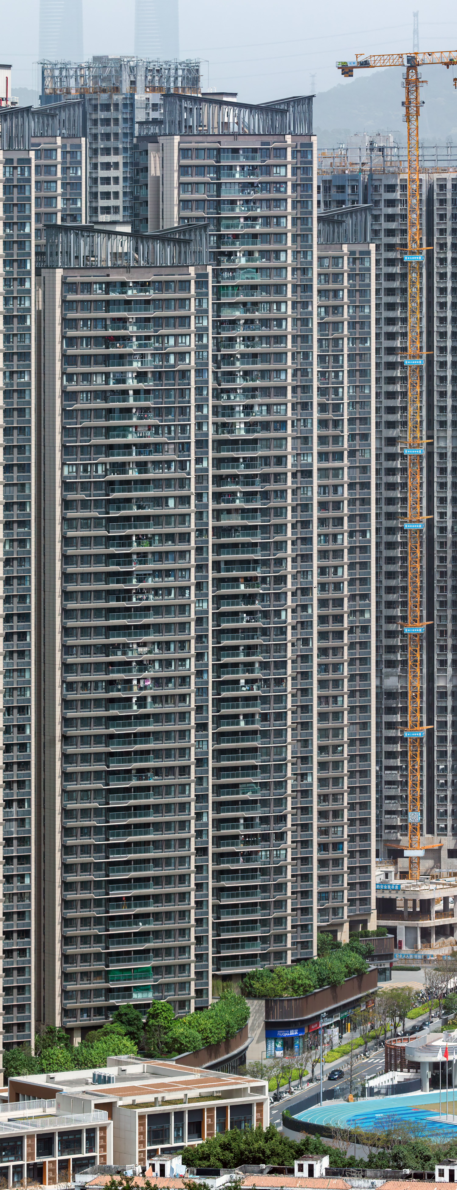 Huafu Village East District Tower 2, Shenzhen - View from Huaqiang Plaza Hotel. © Mathias Beinling