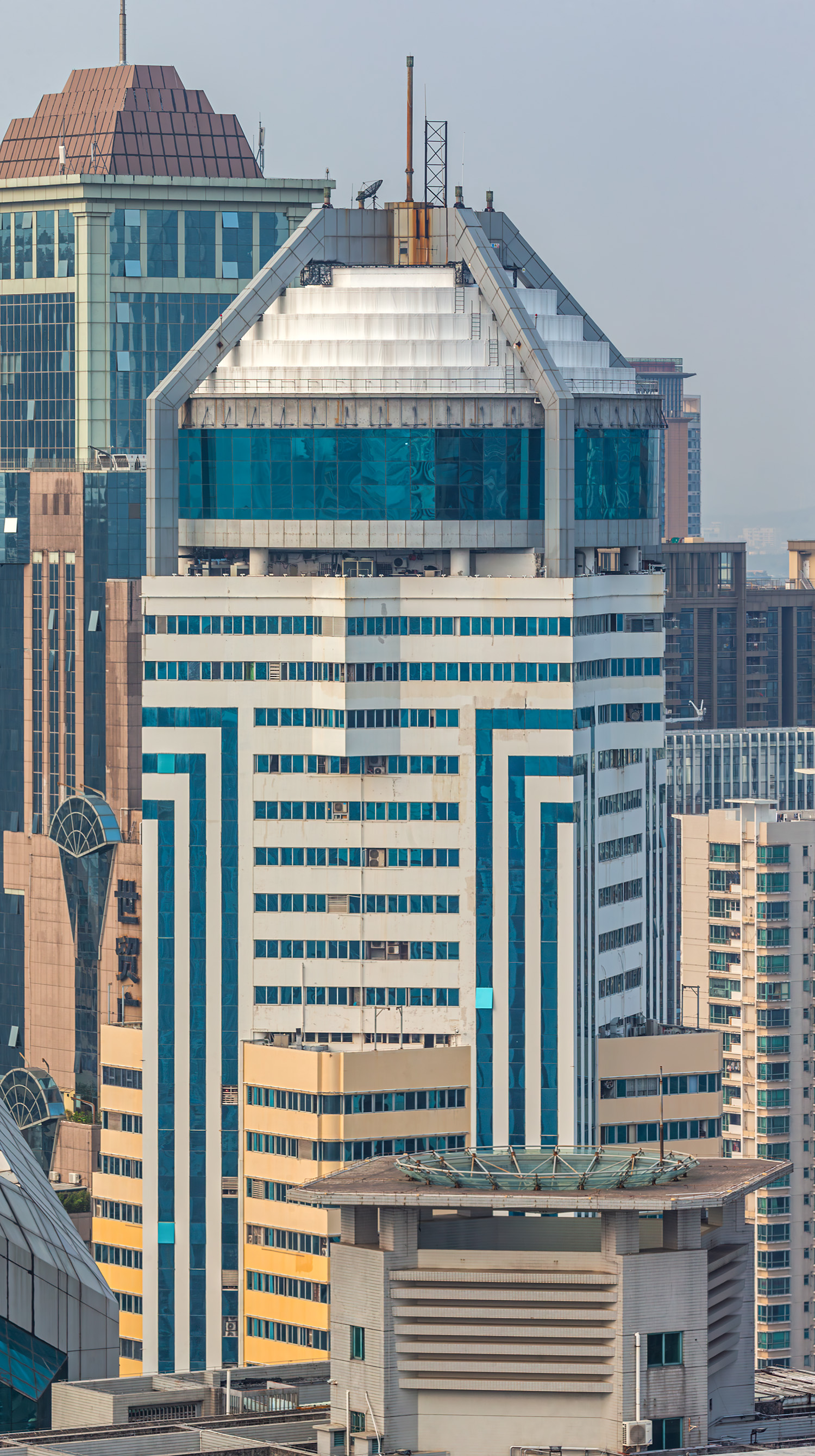 International Science and Technology Building - View from Huaqiang Plaza Hotel