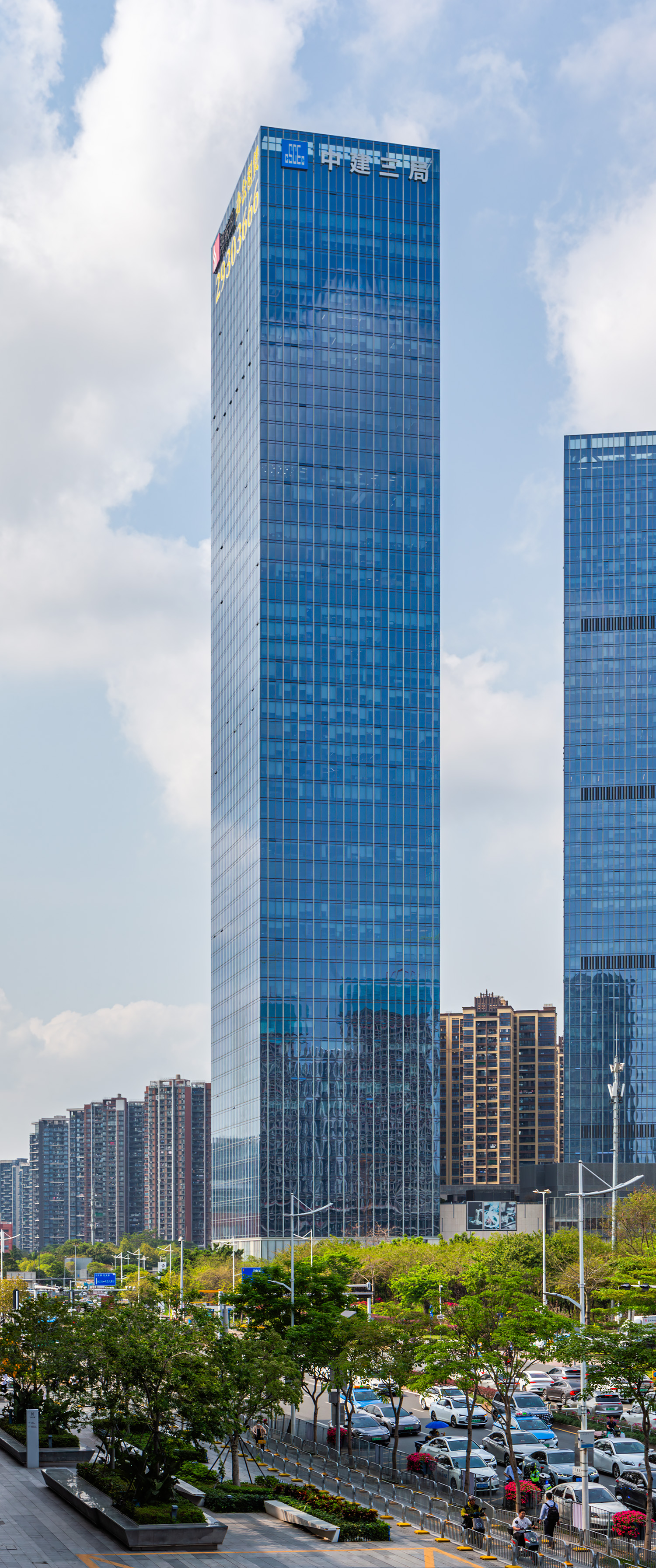 Longhua Digital Innovation Center Tower A, Shenzhen - View from the southeast. © Mathias Beinling