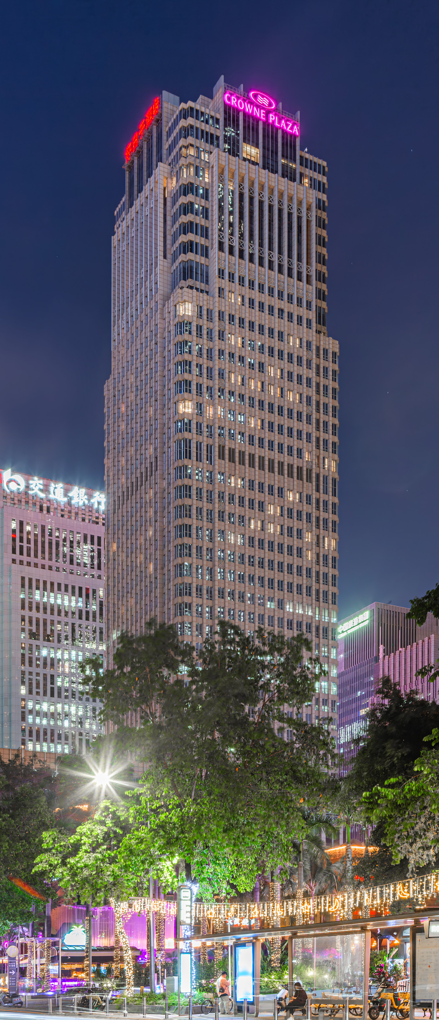 Marco Polo Shenzhen, Shenzhen - Night view from the southwest. © Mathias Beinling