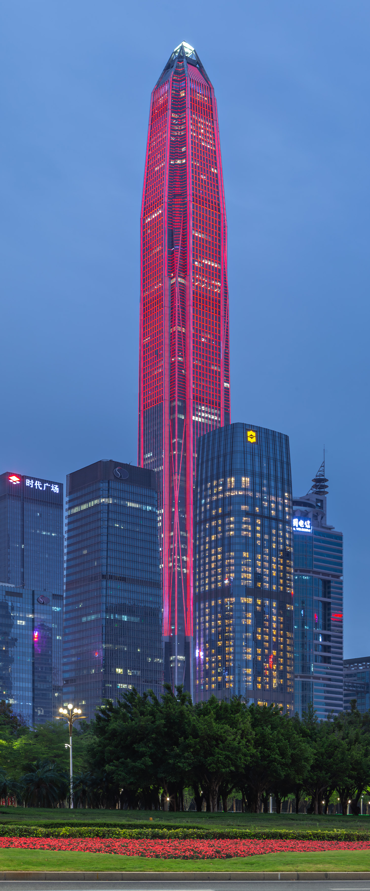 Ping An Finance Center - View from the northeast