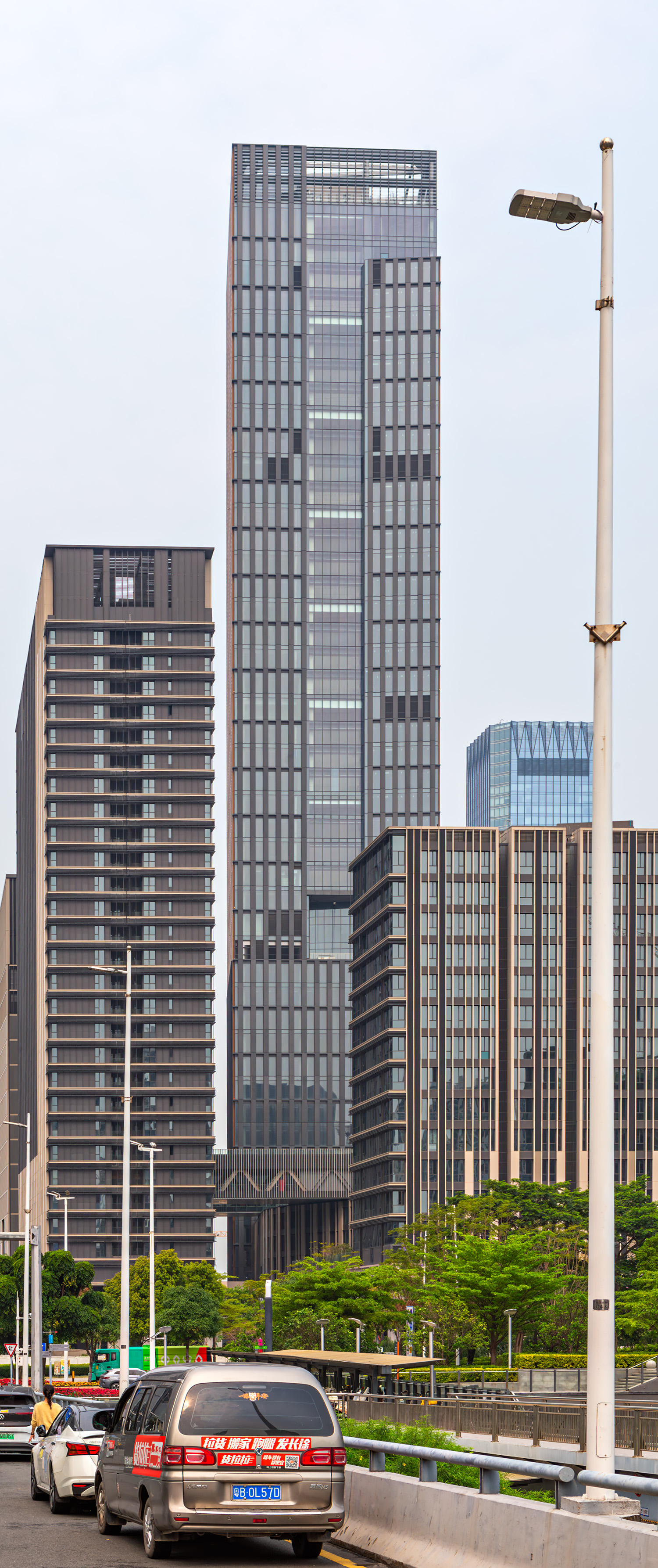 Qianhai Exchange Plaza Tower 1, Shenzhen - View from the east. © Mathias Beinling