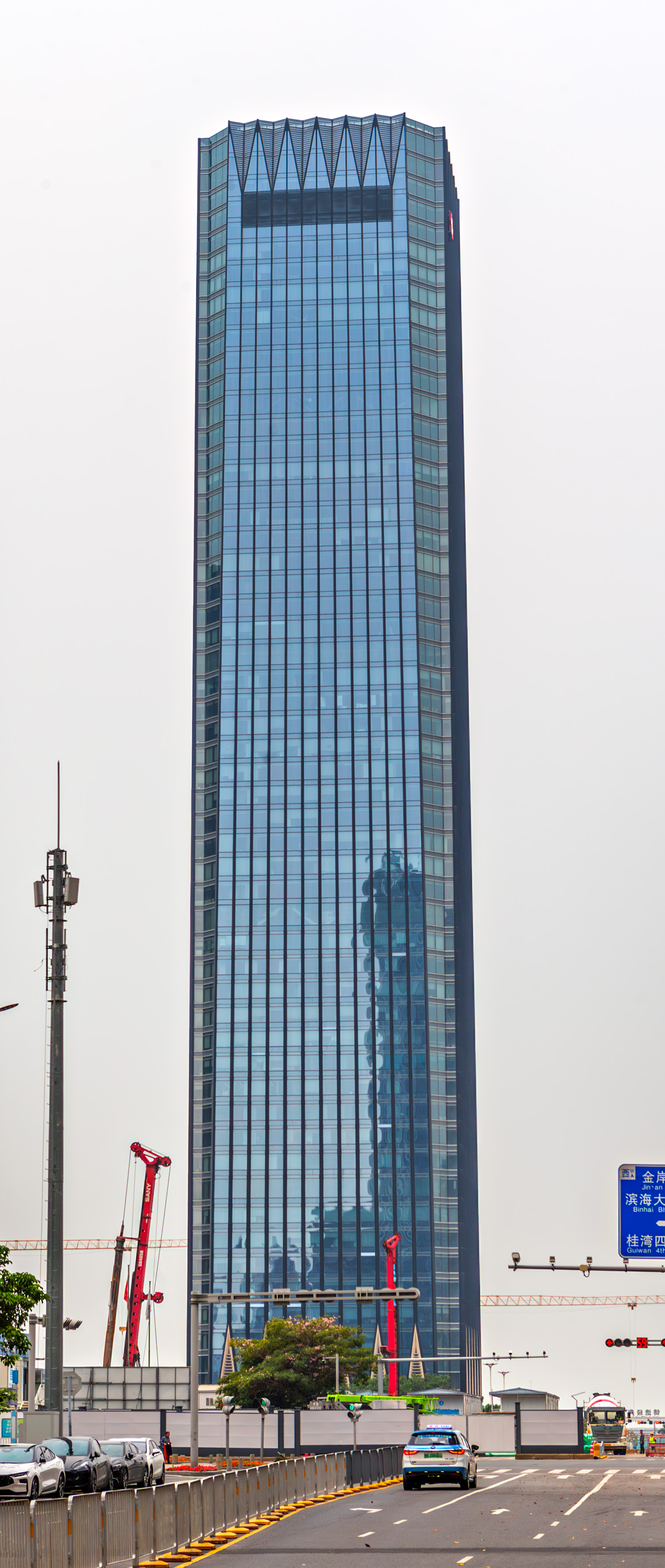 Qianhai Financial Centre Tower 1 - View from the east