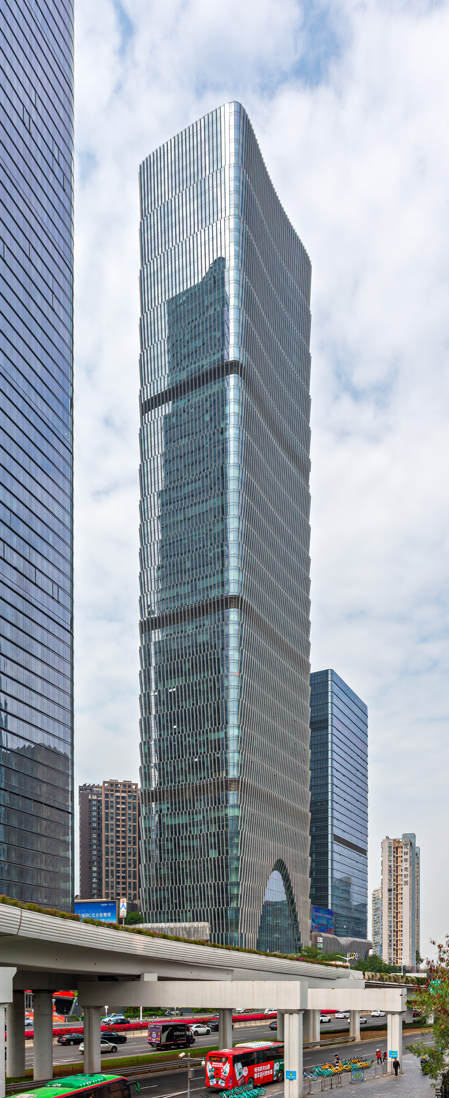 Riverfront Times Square, Shenzhen - View from the northeast. © Mathias Beinling