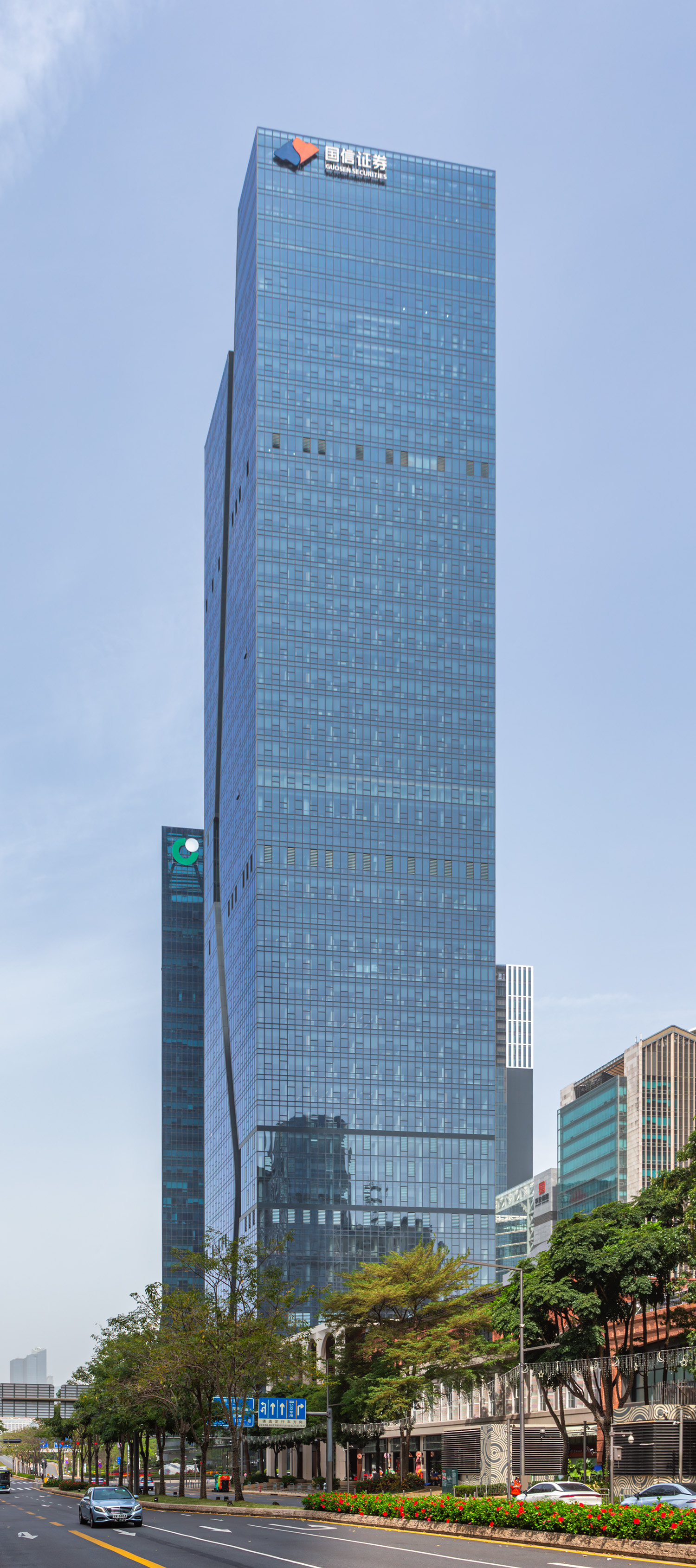 Shenzhen Guosen Securities Tower, Shenzhen - View from the east. © Mathias Beinling