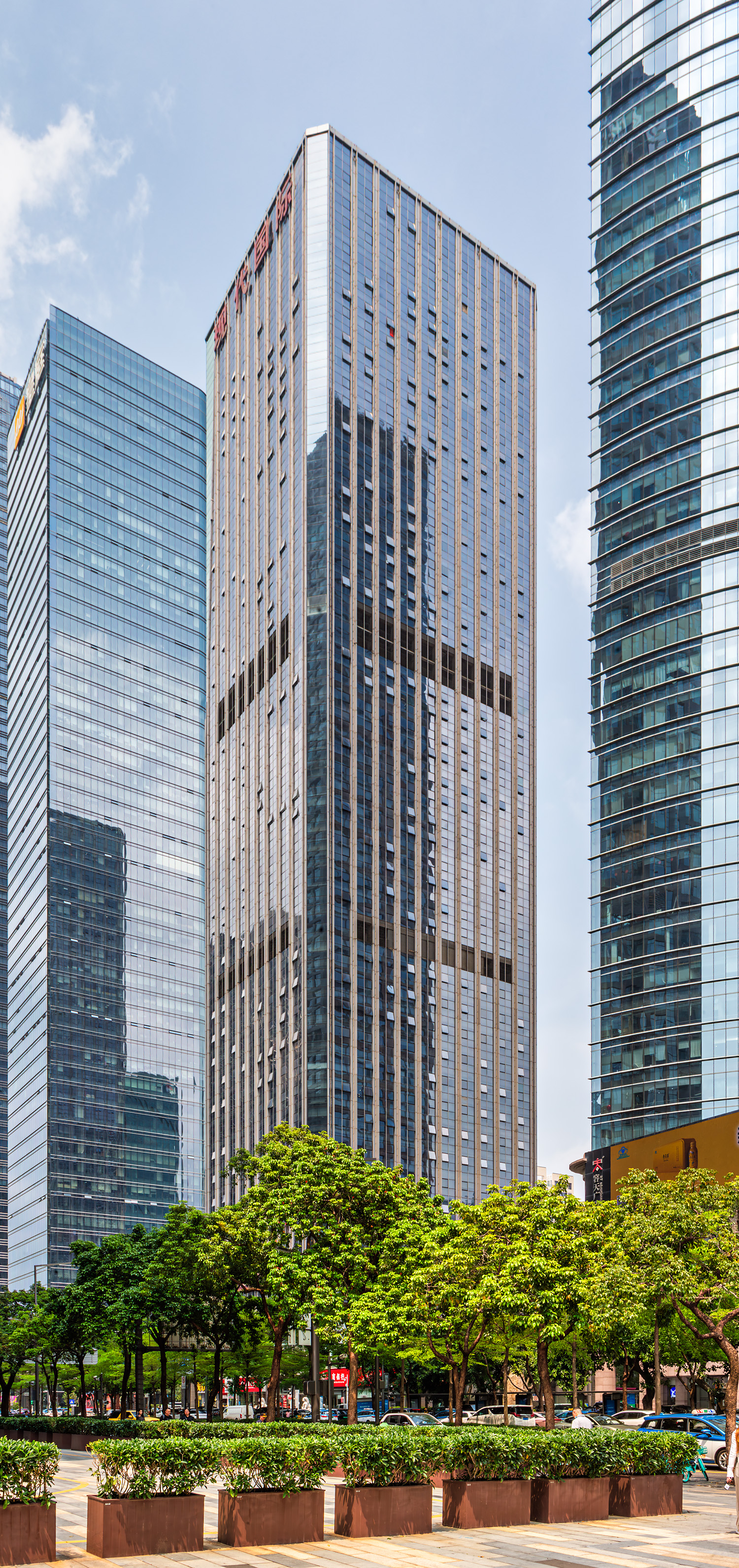 Shenzhen Modern International Tower, Shenzhen - View from the southwest. © Mathias Beinling