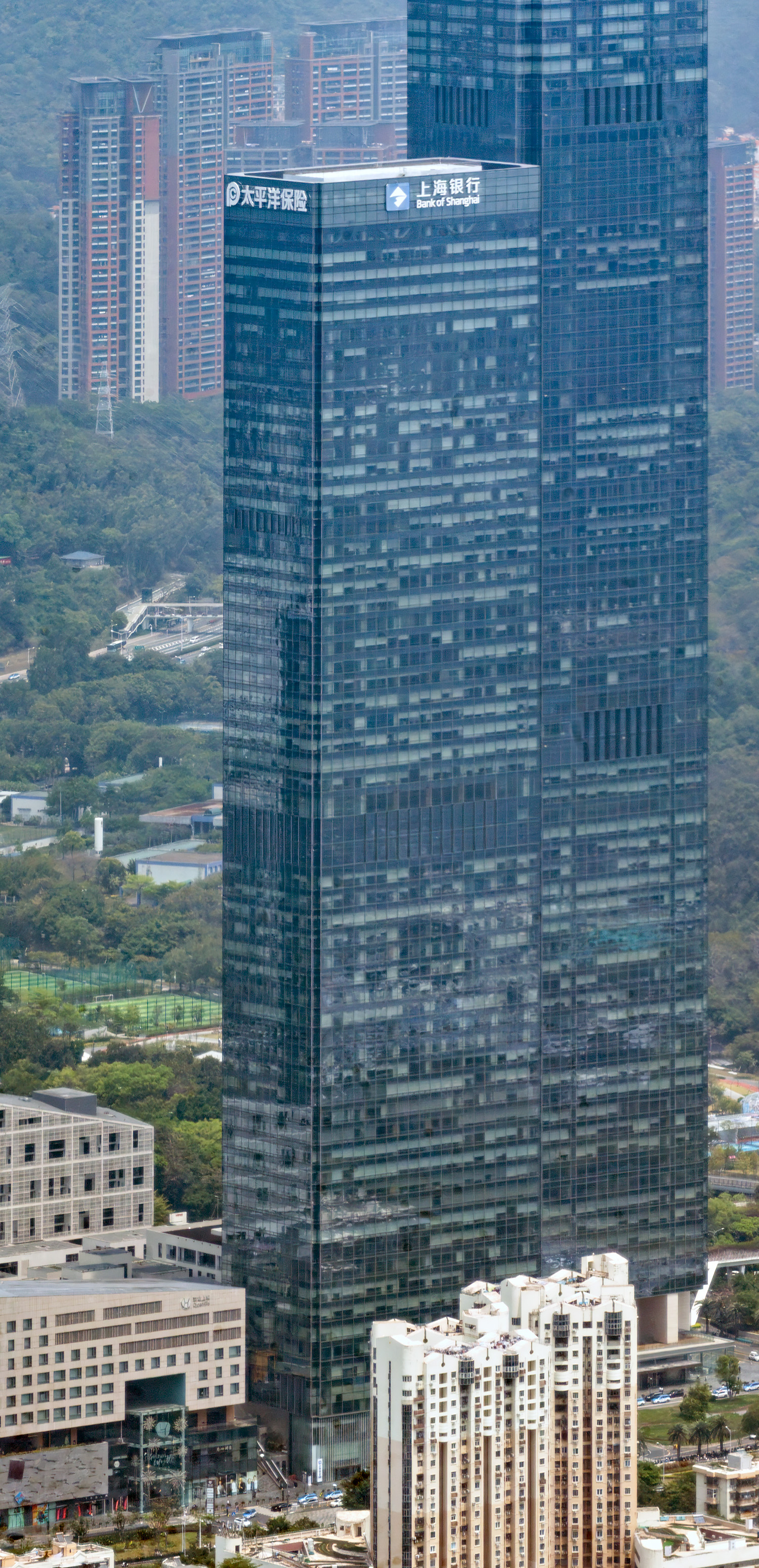 Shum Yip Upperhills Tower 2, Shenzhen - View from Ping An Finance Center. © Mathias Beinling
