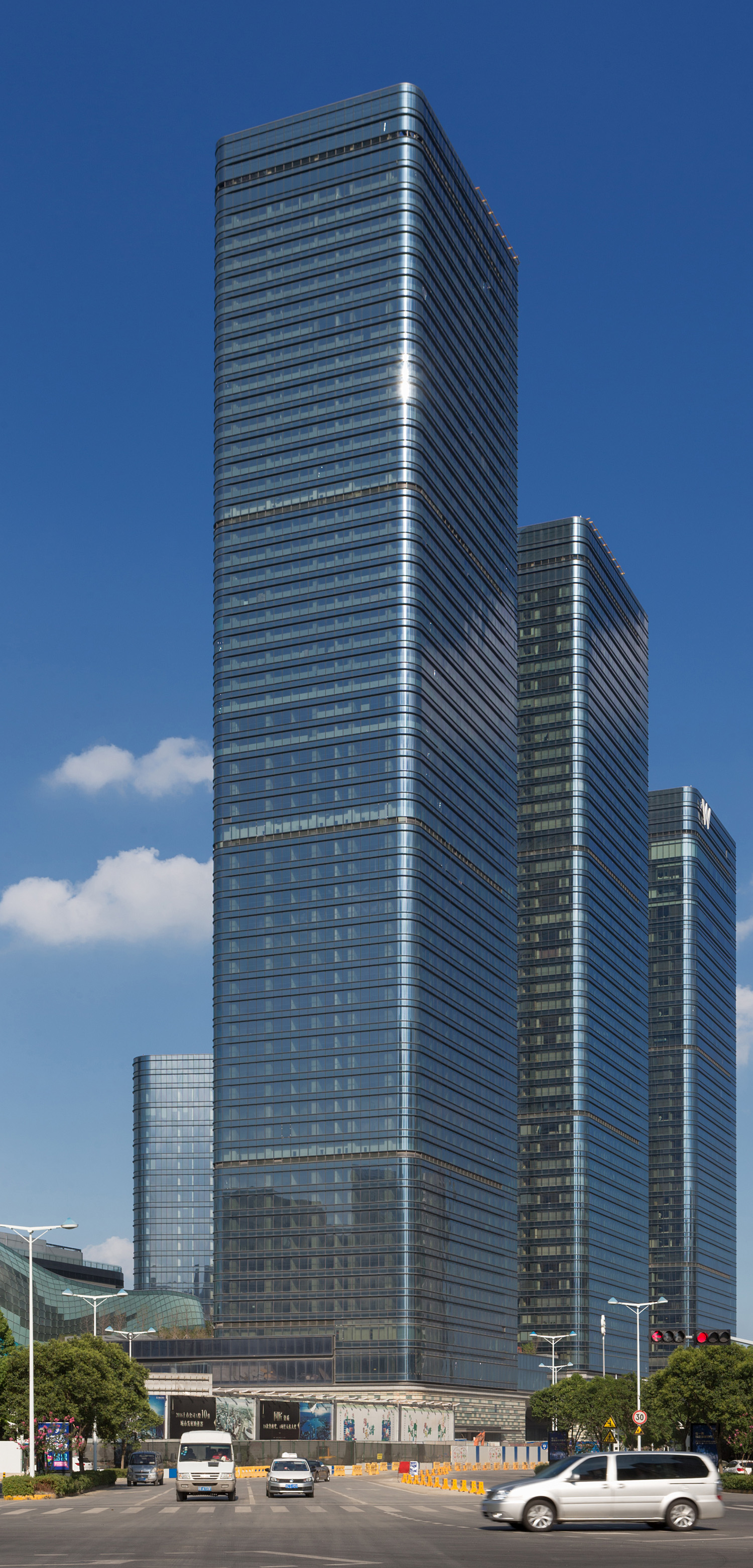 Suzhou Center Plaza Tower 1, Suzhou - View from the west. © Mathias Beinling
