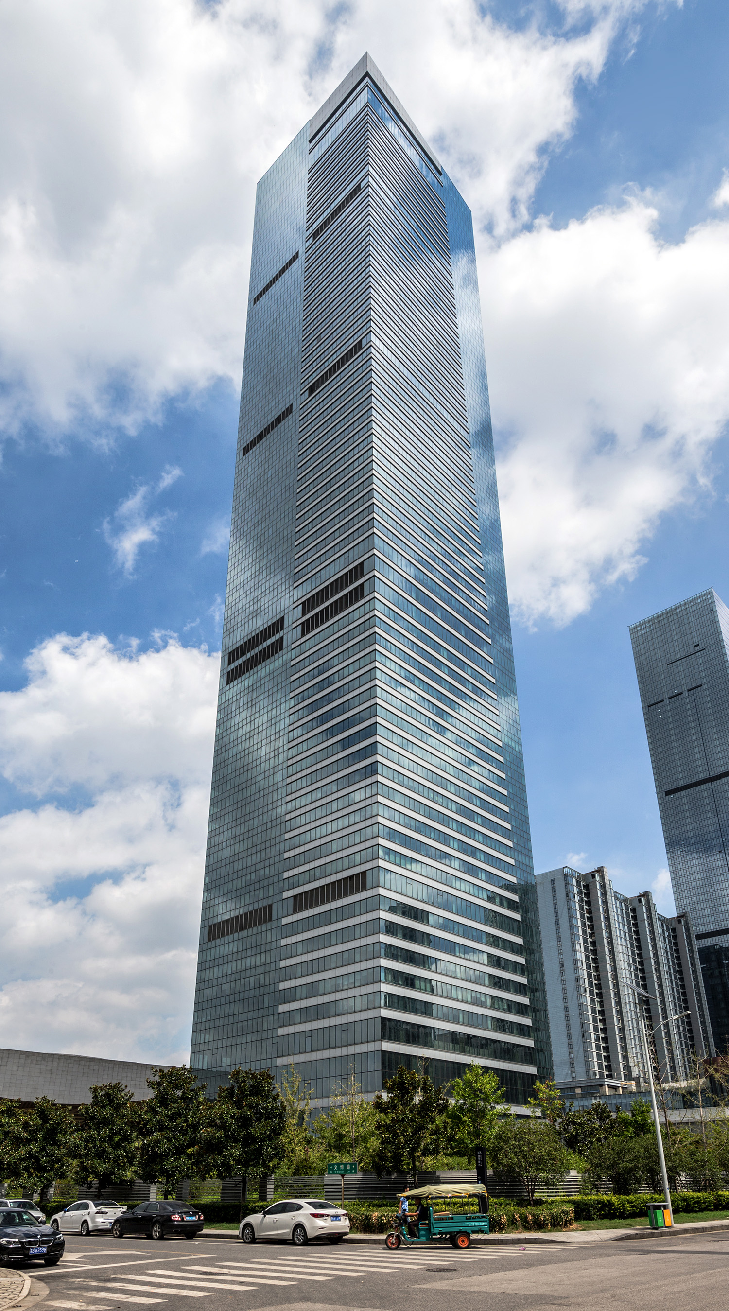 Wuxi International Finance Square, Wuxi - View from the south. © Mathias Beinling