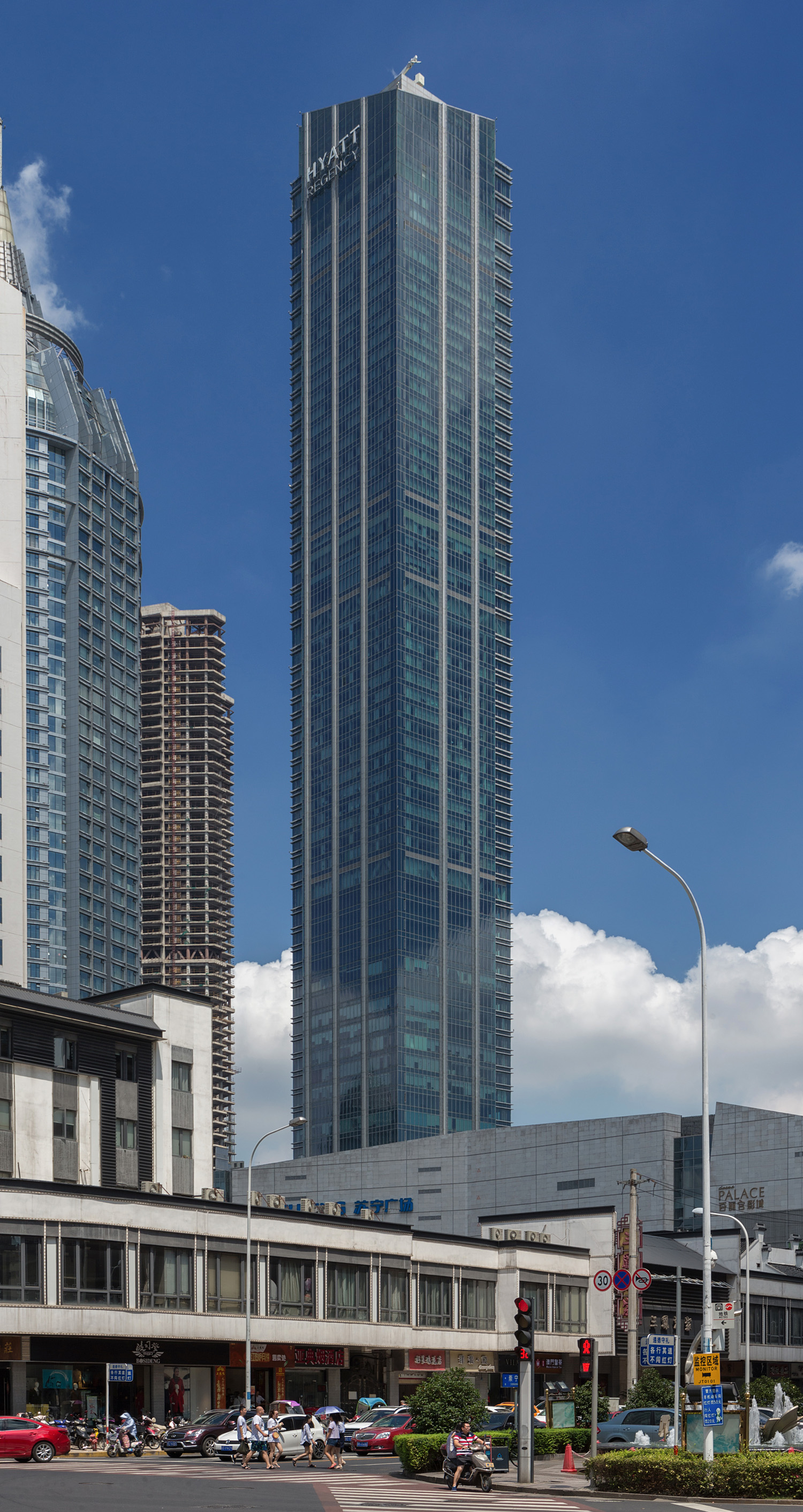Wuxi Suning Plaza Tower 1, Wuxi - View from the southwest. © Mathias Beinling