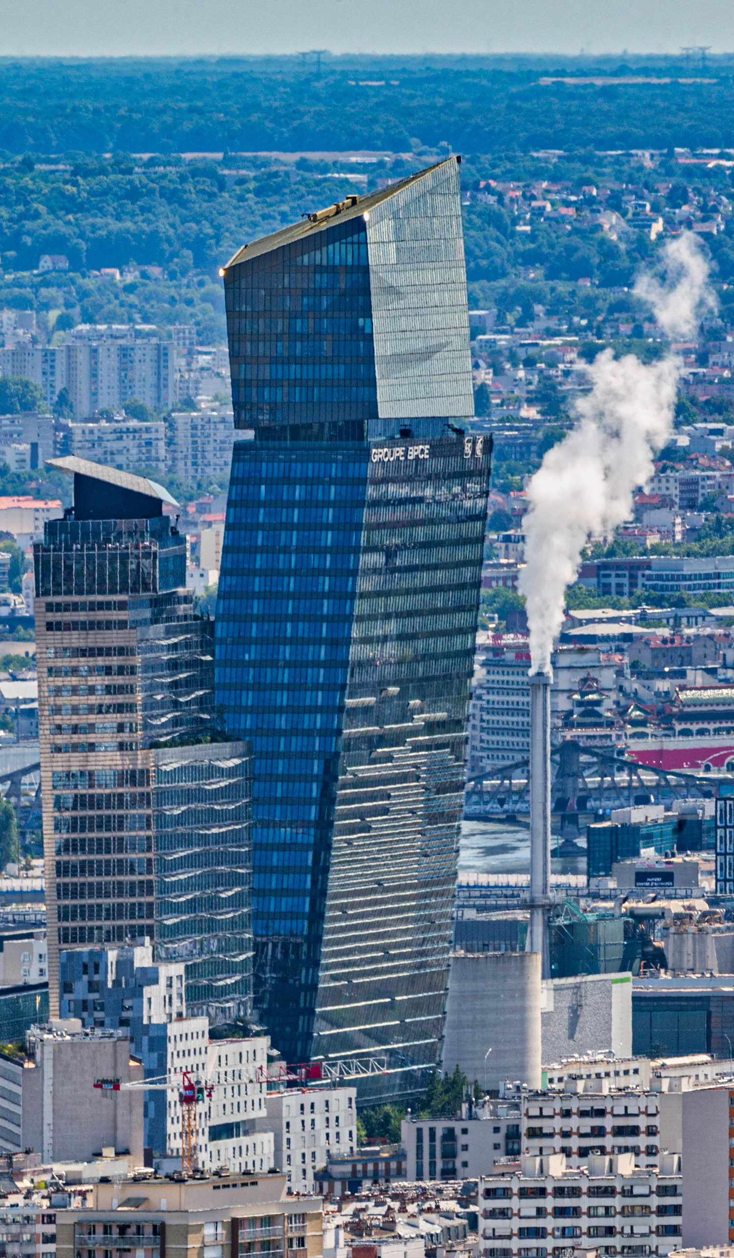 Tours DUO 1, Paris - View from Tour Montparnasse. © Mathias Beinling