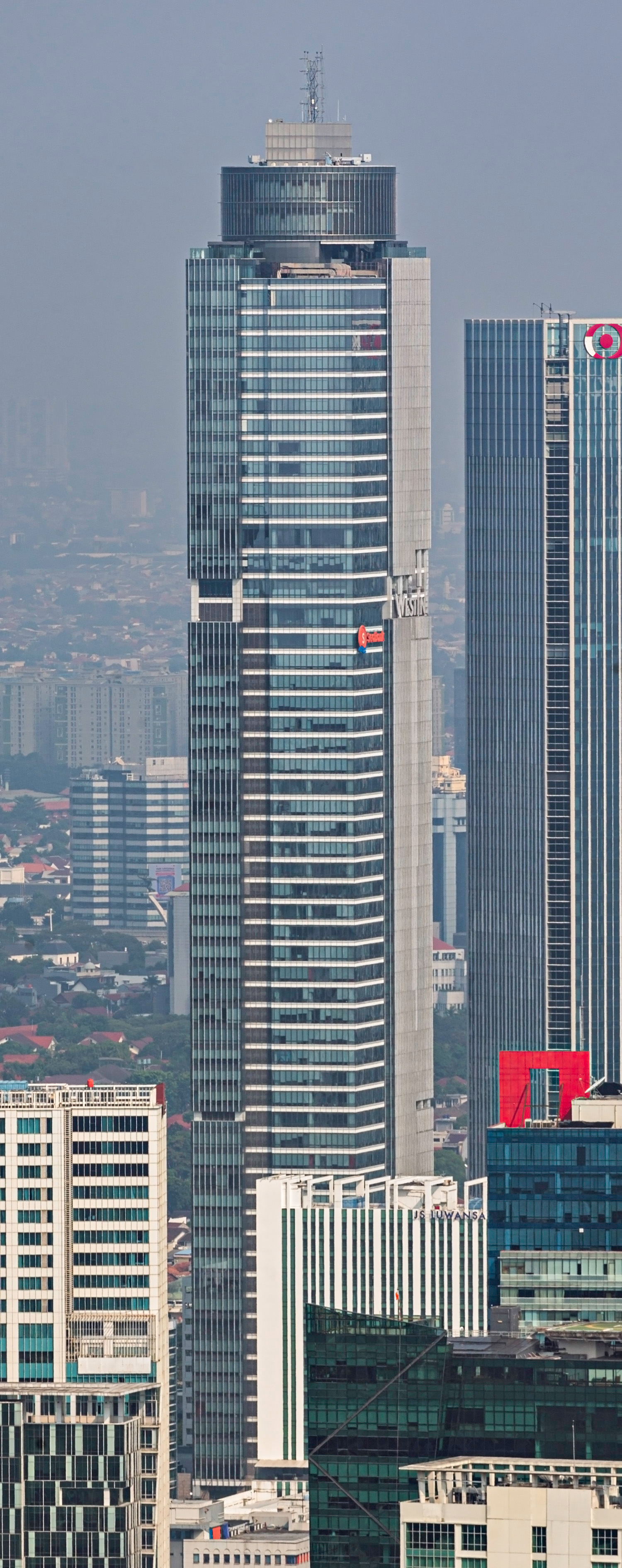 Gama Tower, Jakarta - View from Parkroyal Hotel. © Mathias Beinling