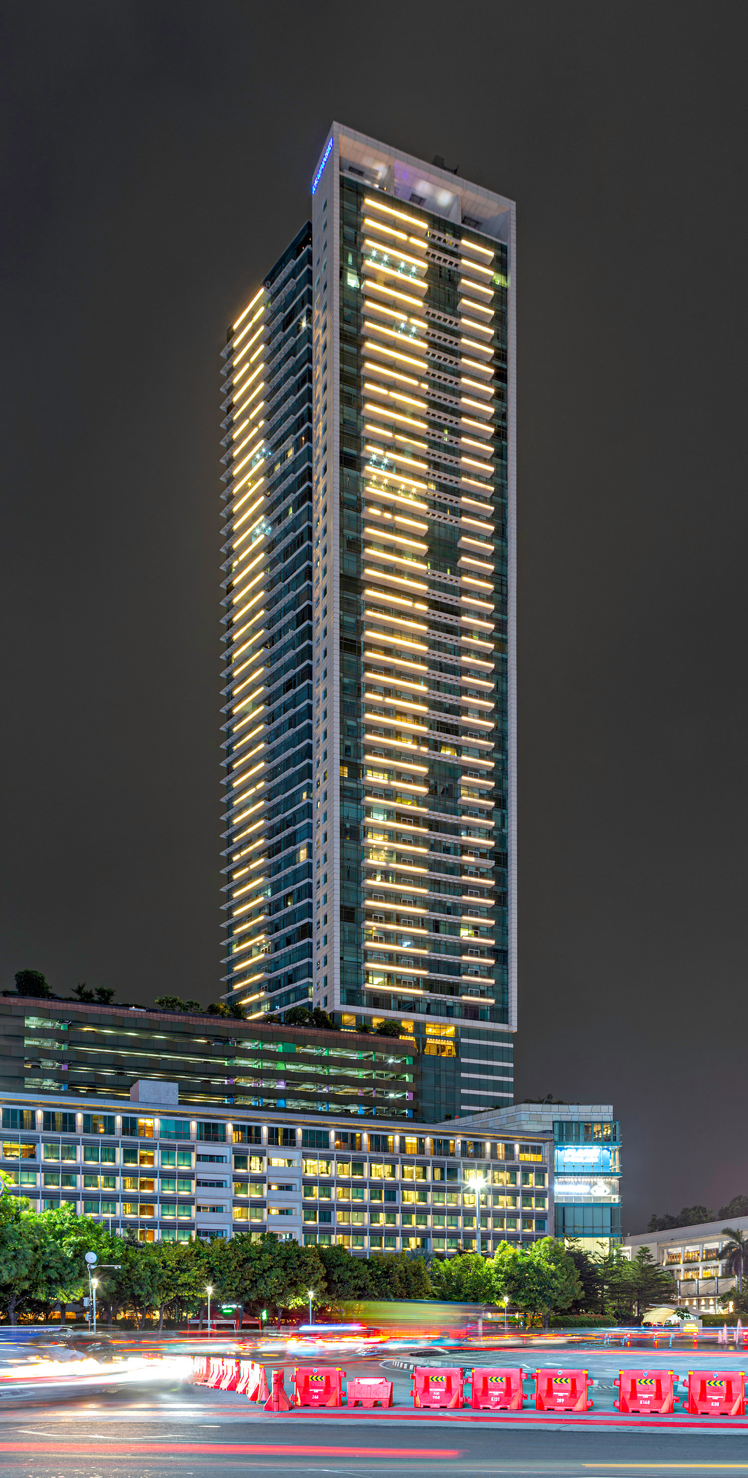 Kempinski Residences, Jakarta - Night view across Bundaran HI. © Mathias Beinling