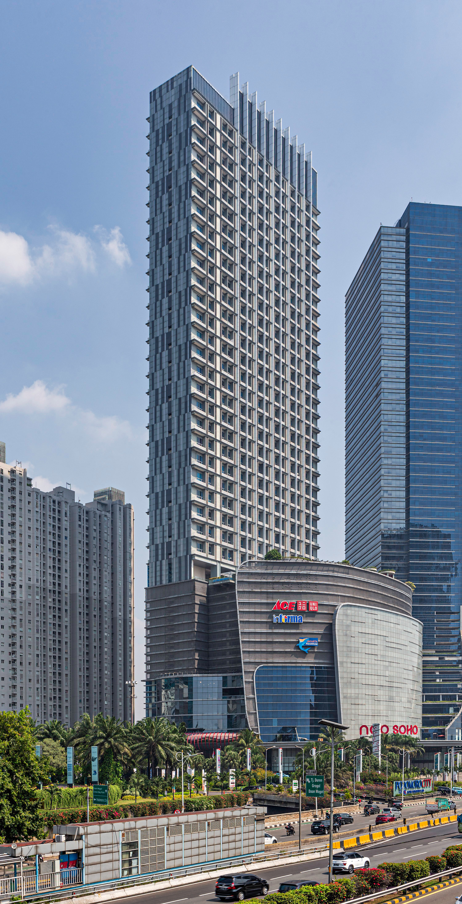 Neo SOHO Residences, Jakarta - View from the east. © Mathias Beinling