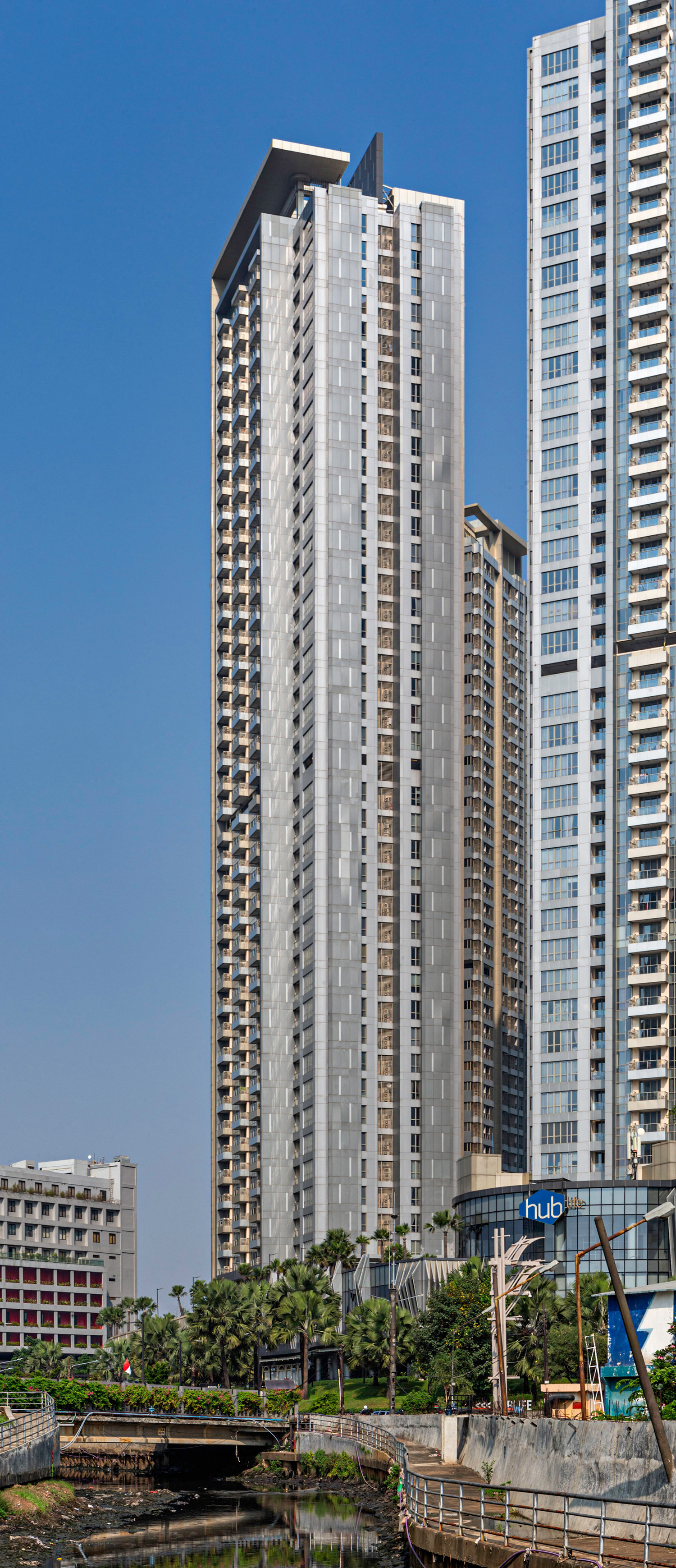 Taman Anggrek Residences Tower D, Jakarta - View from the northeast. © Mathias Beinling