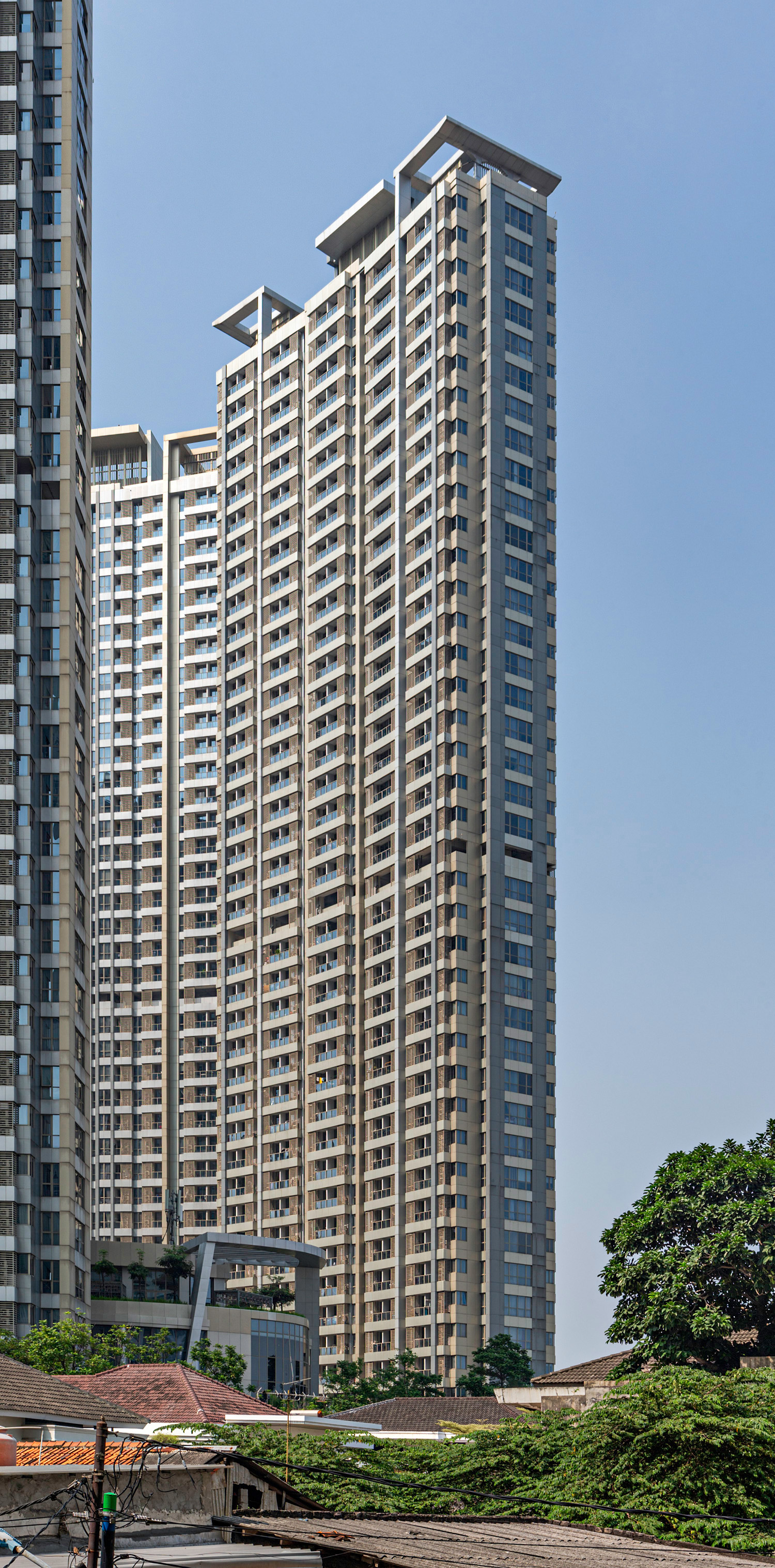 Taman Anggrek Residences Tower F, Jakarta - View from the north. © Mathias Beinling