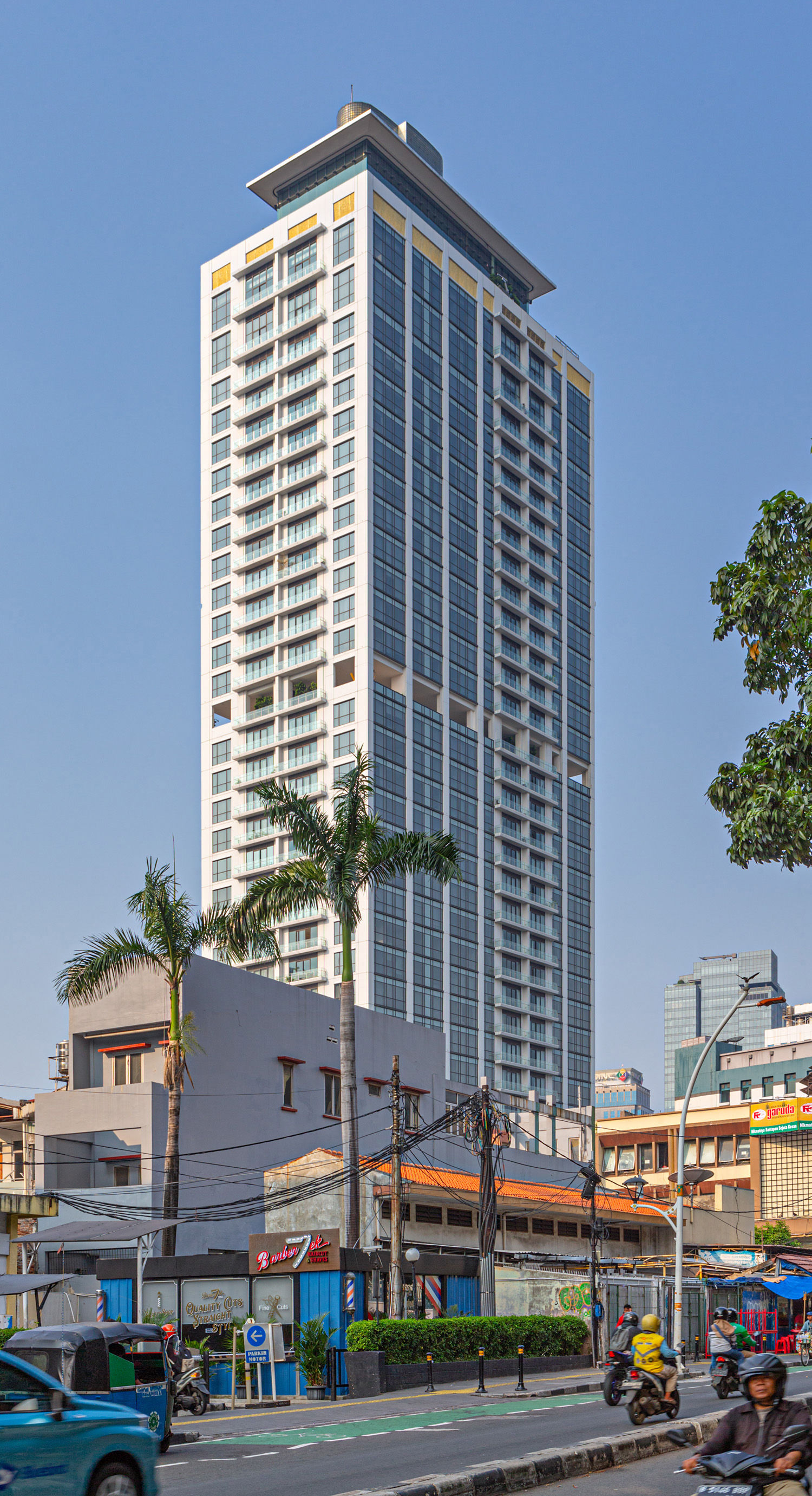 The Pakubuwono Menteng, Jakarta - View from the southwest. © Mathias Beinling