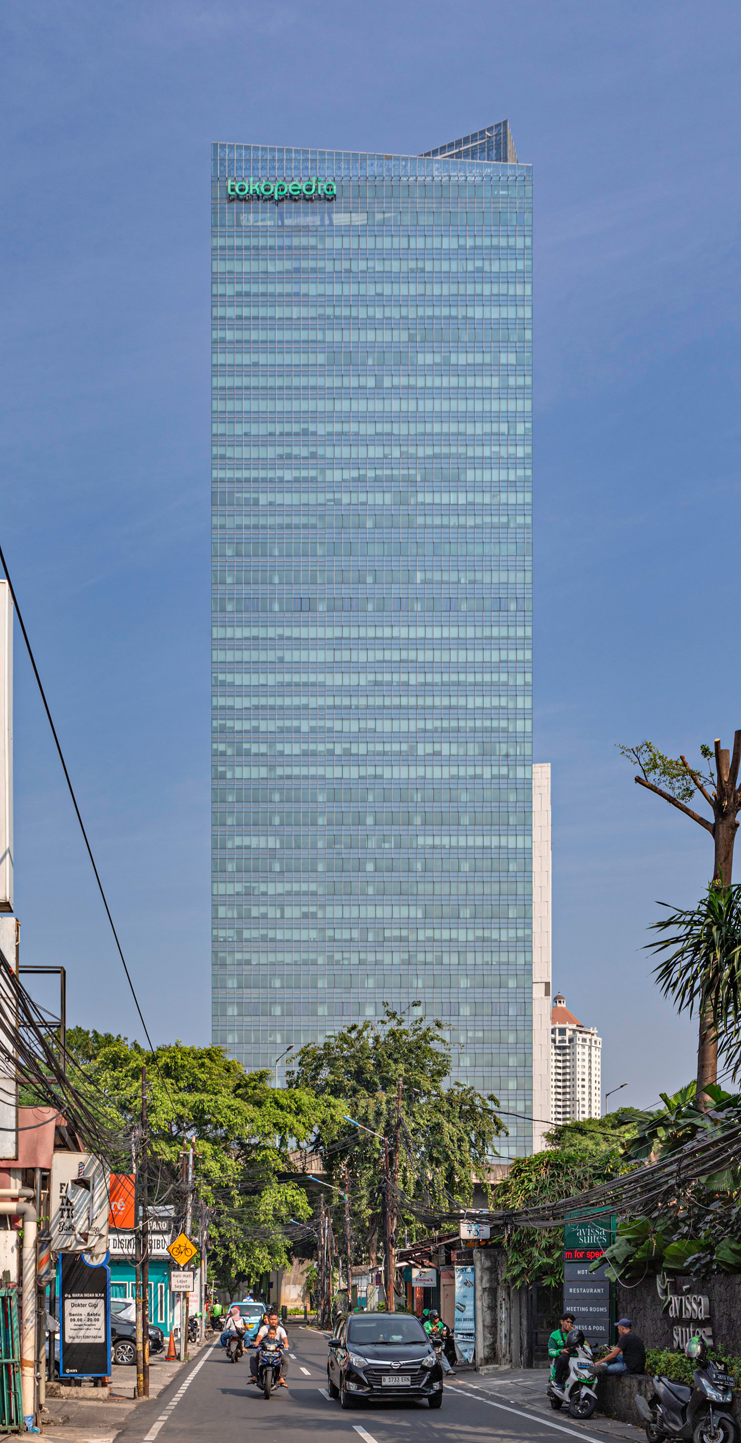 Tokopedia Tower, Jakarta - View from the east. © Mathias Beinling